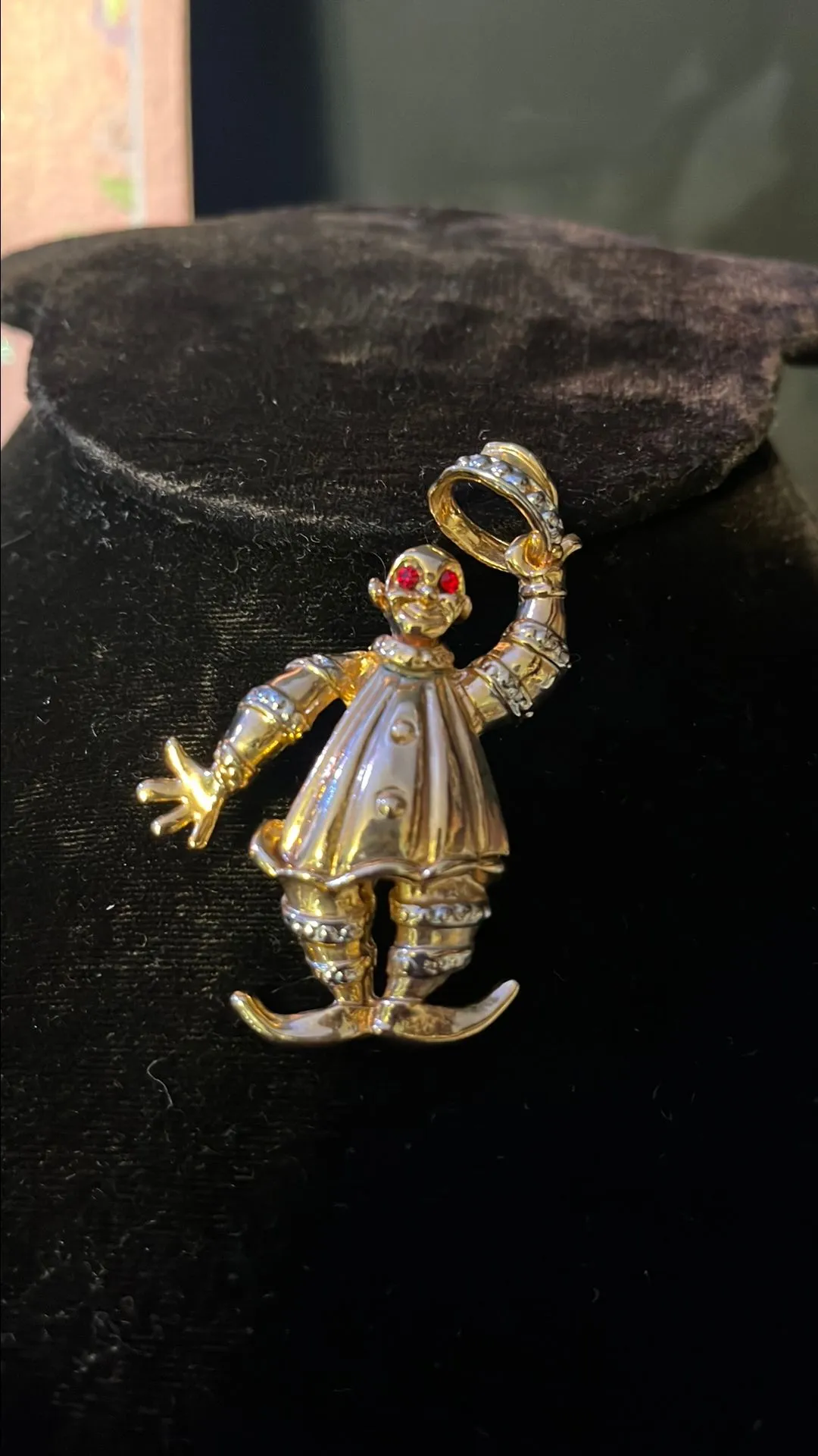 Product image for Vintage clown brooch
