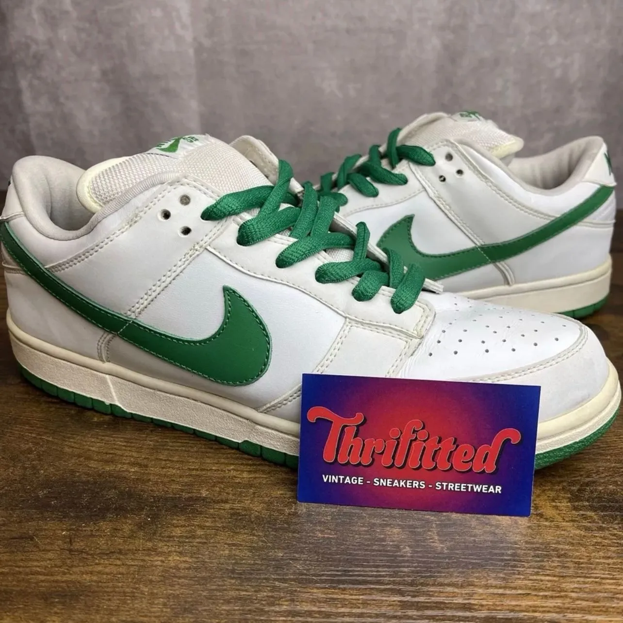 Nike Dunk Pro SB Low White Classic Green Size 10 304292-133 OG 