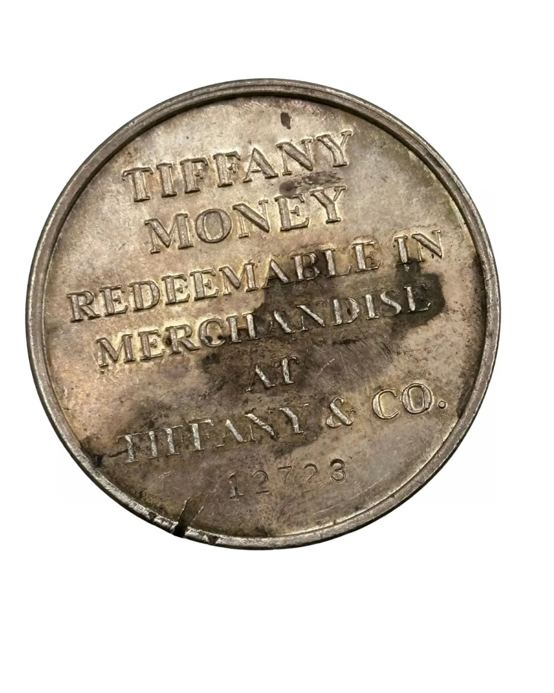 Product image for Rare Tiffany & CO Money $25 Twenty Five Token Coin Medal .925 Silver #2
