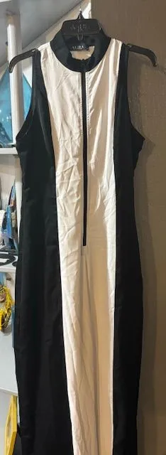 Product image for 164  Black n White Wide Leg Jumpsuit