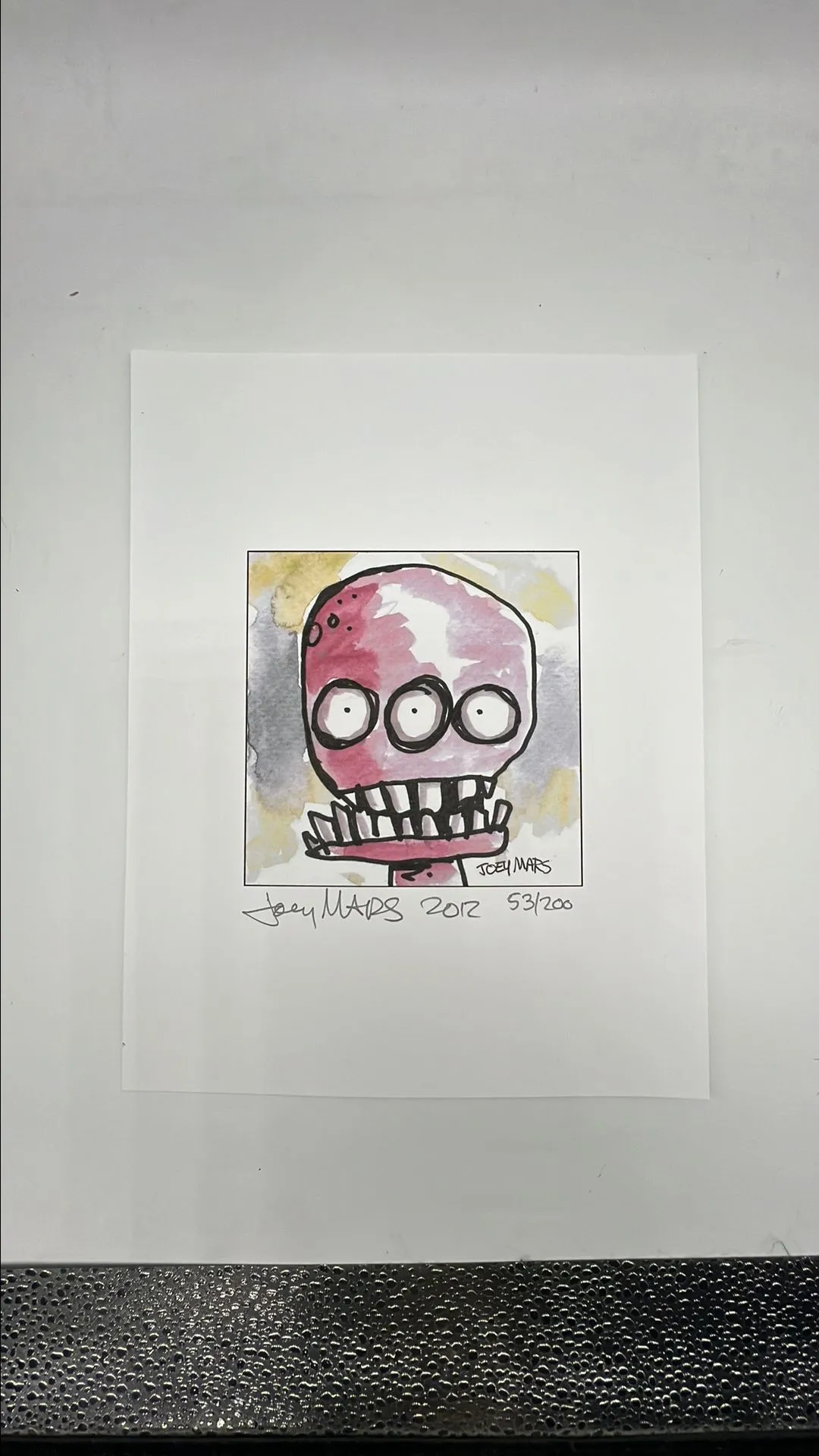 Product image for 014 "Three Eyed Bill" print by Joey Mars