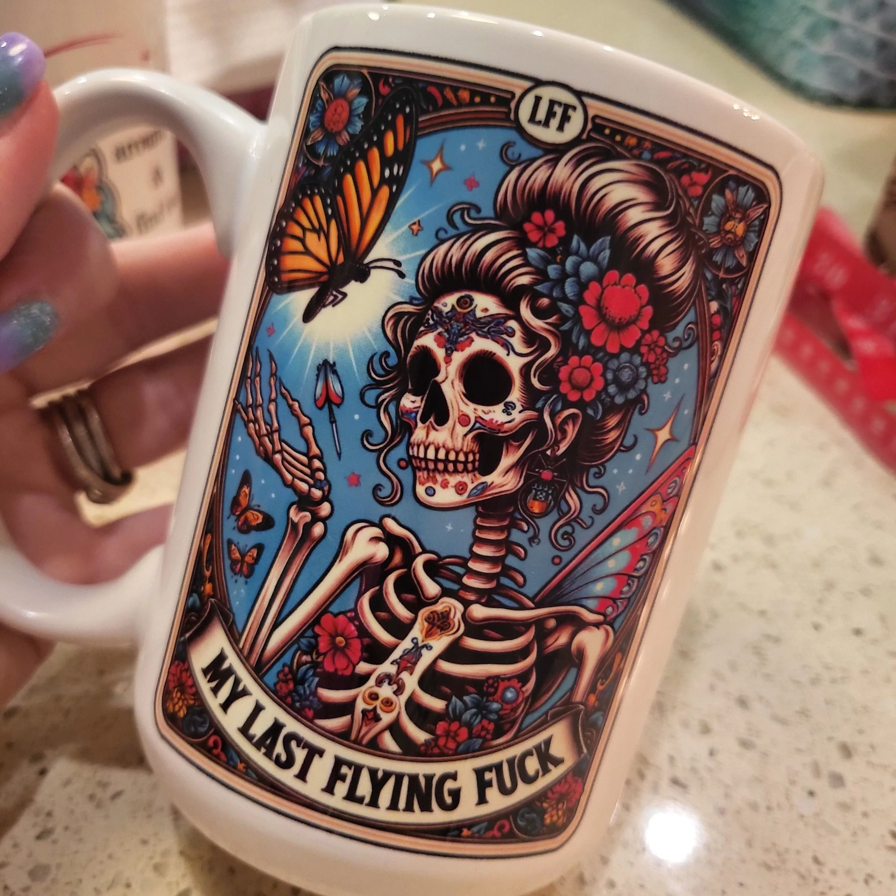 Product image for my last flying fuck malarkey mugs