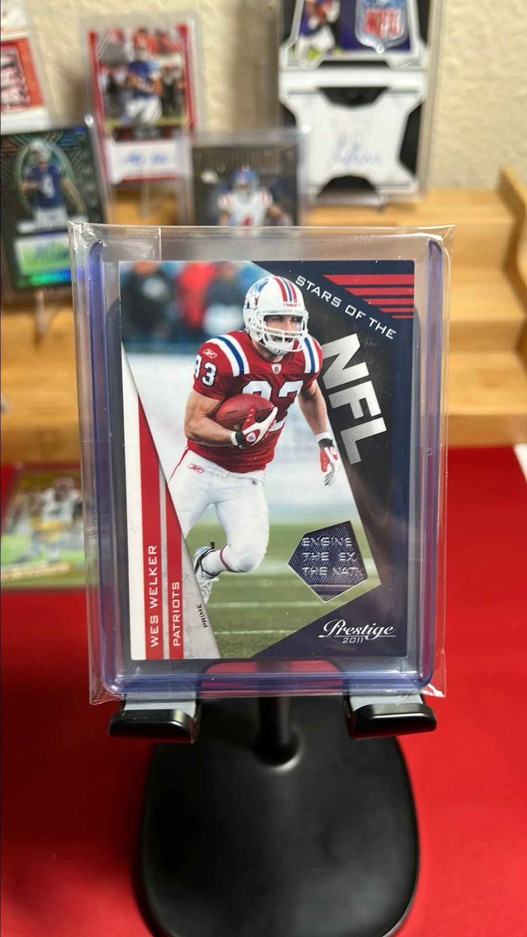 Product image for Wes Welker Laundry Tag /50 Game Used
