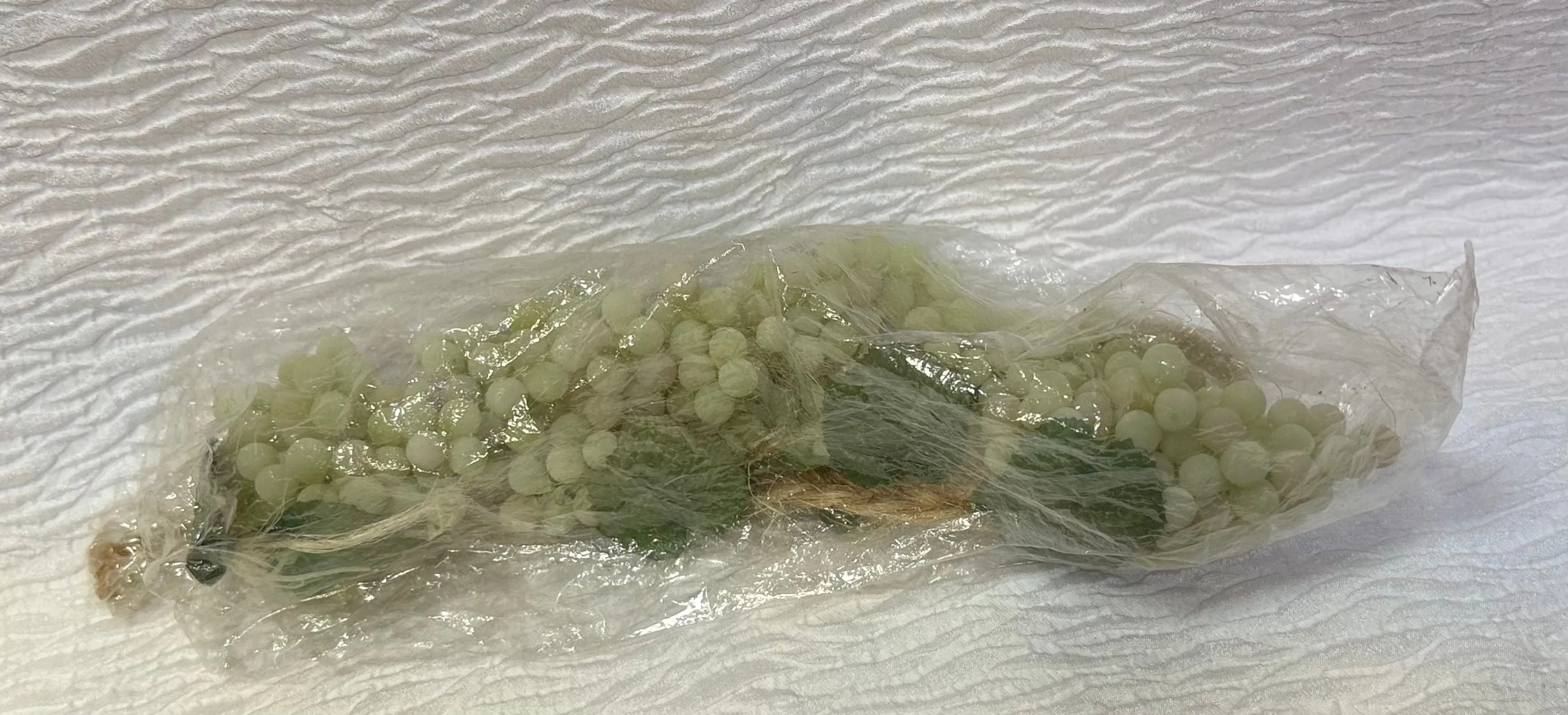 Product image for Vintage Green Rubber Grapes