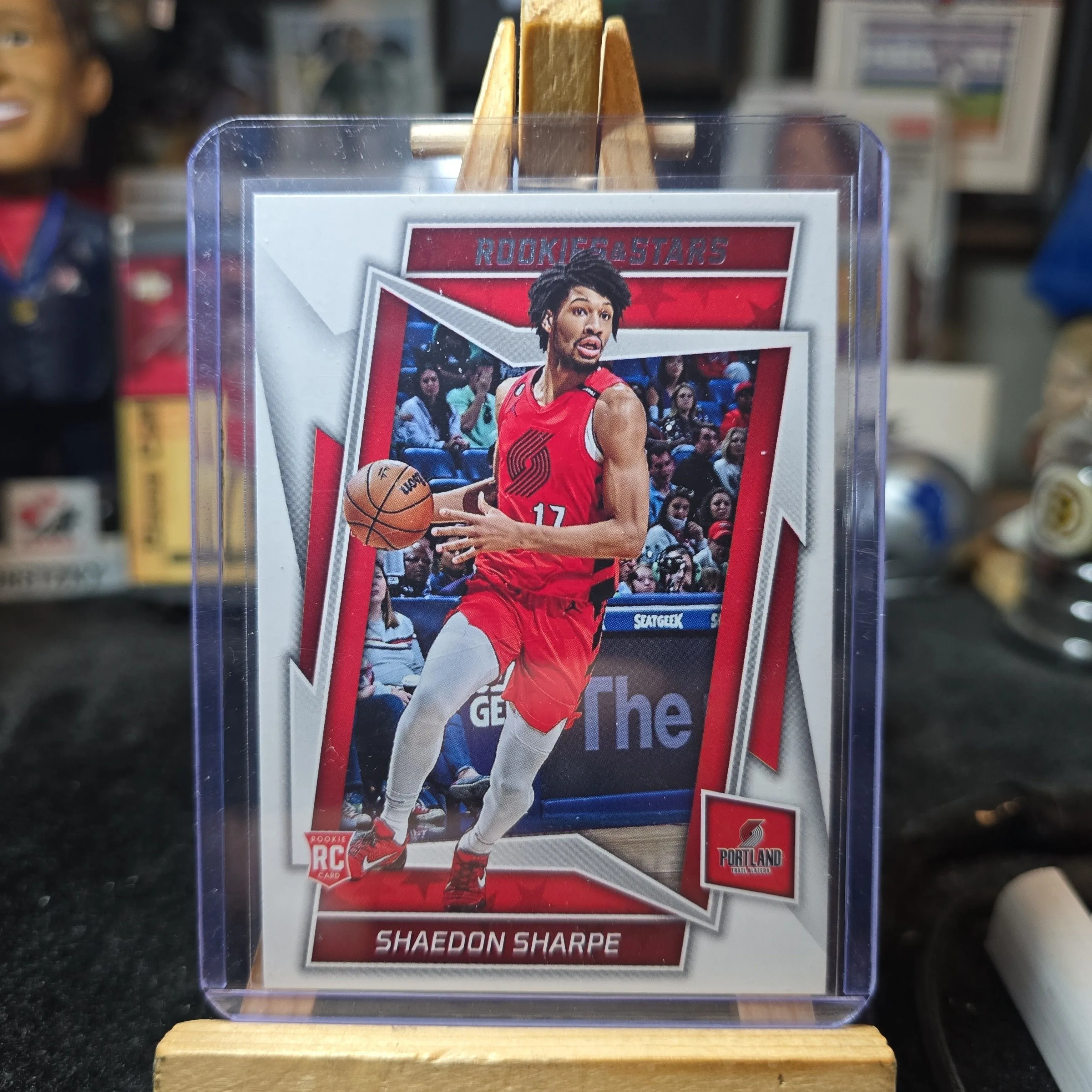 Product image for 2022-23 panini chronicles rookies&stars SHEADON SHARPE RC