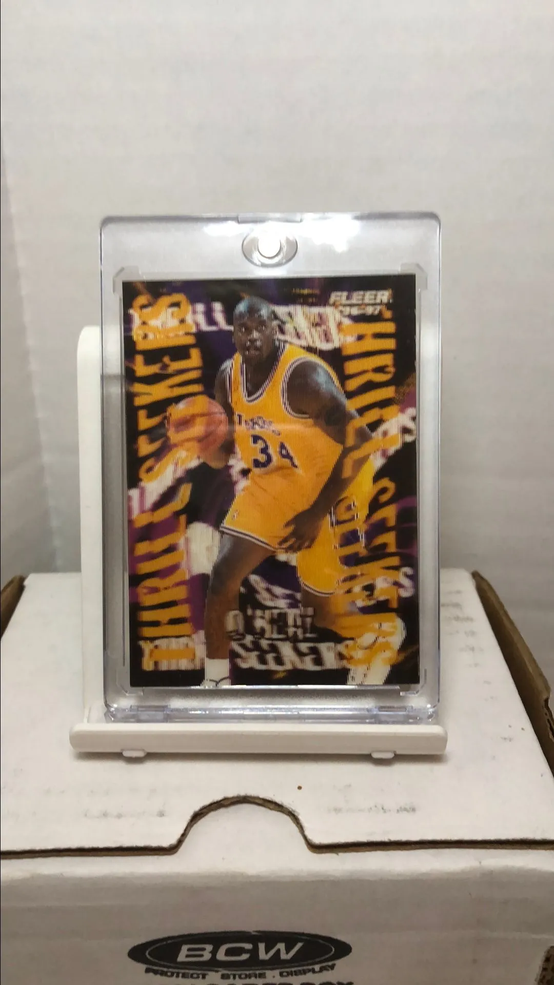 Product image for Shaquille O'Neal 1996-97 Fleer Thrill Seekers SUPER RARE INSERT