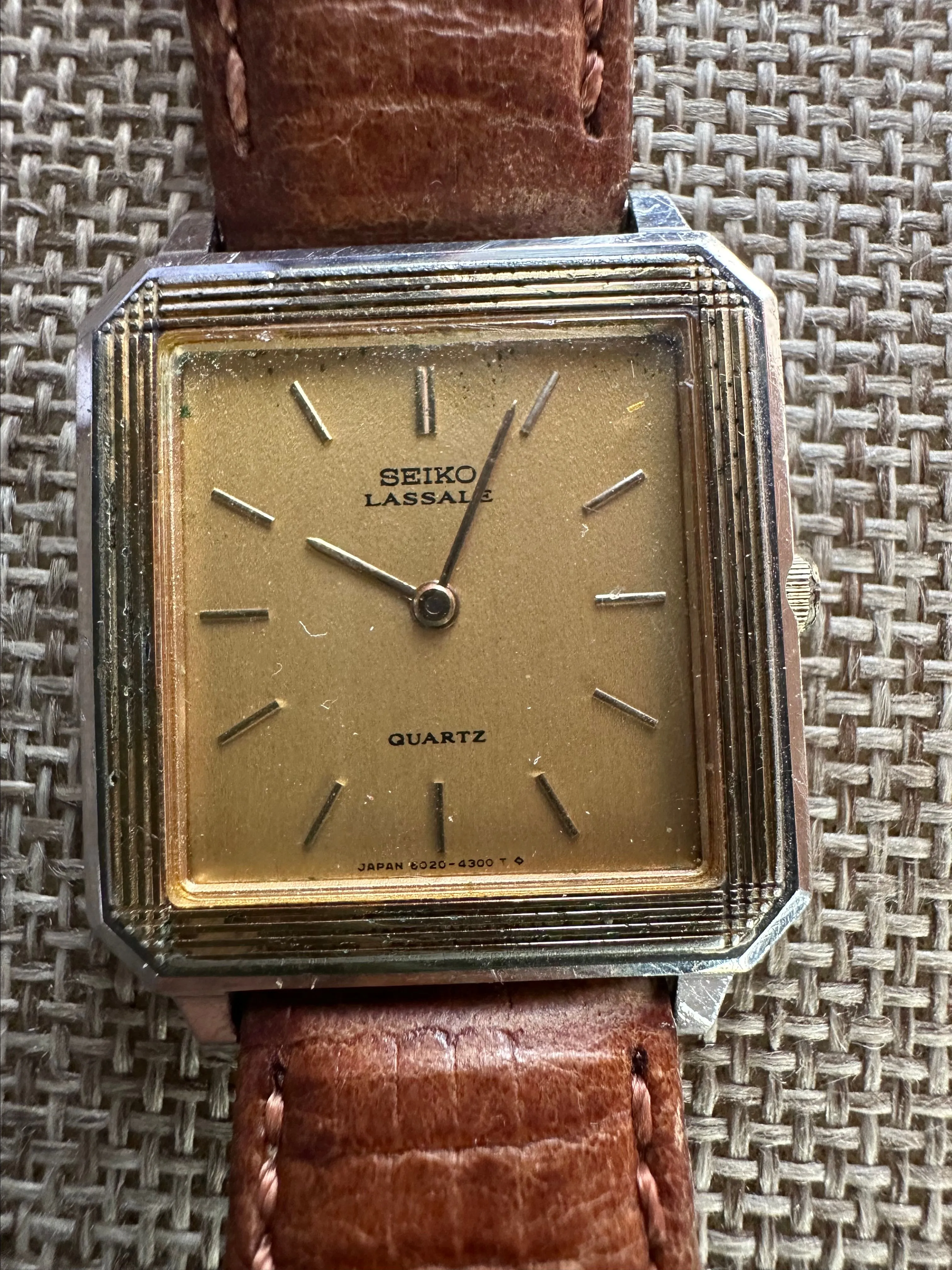 Product image for Seiko Lassale 6020-5069 26mm Two Tone Square Vintage Watch