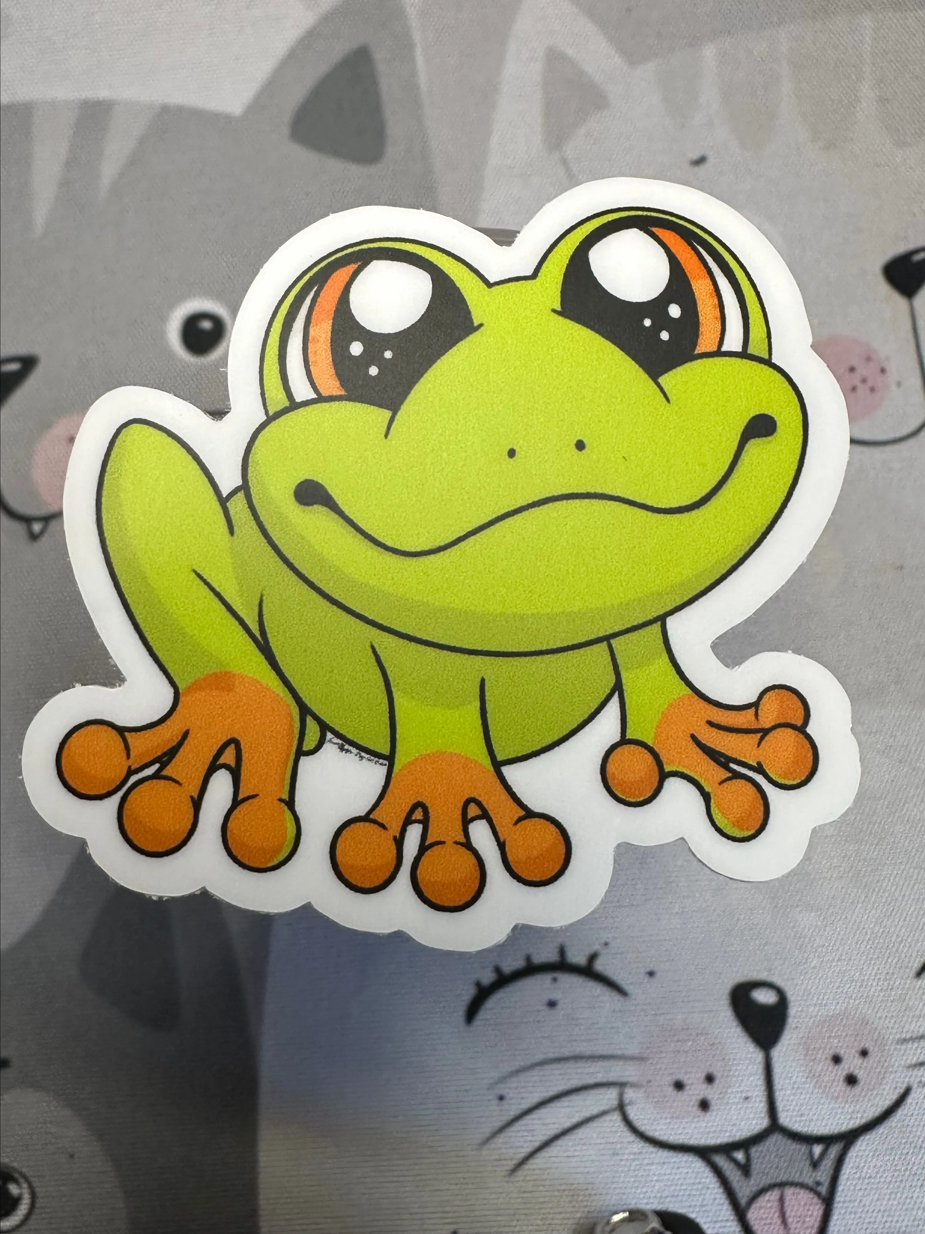 Product image for Frog orange sticker