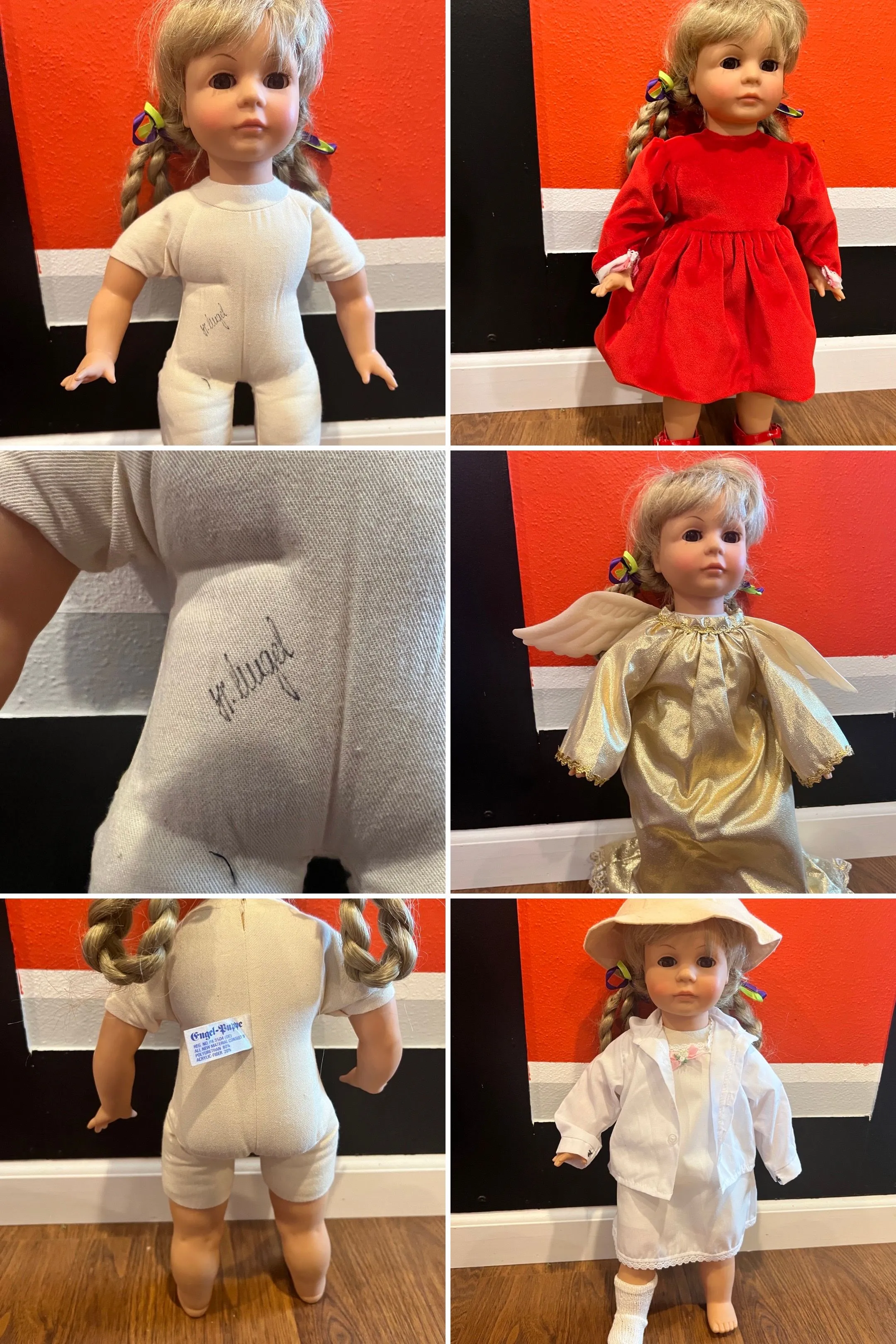 Product image for Signed Puppe-Engel Doll with clothes