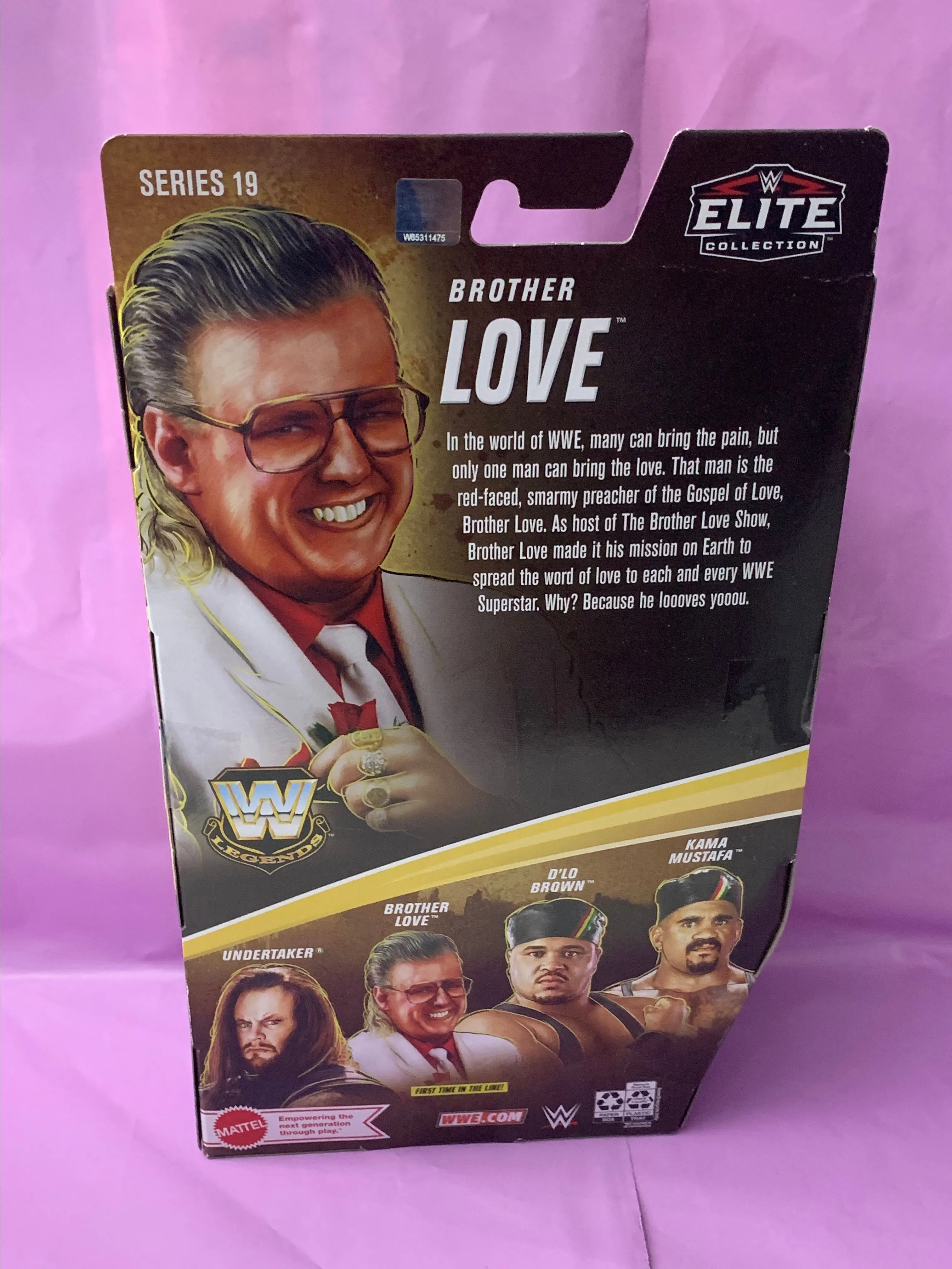 Product image for WWE Brother Love Elite Legends Figure Mattel Exclusive