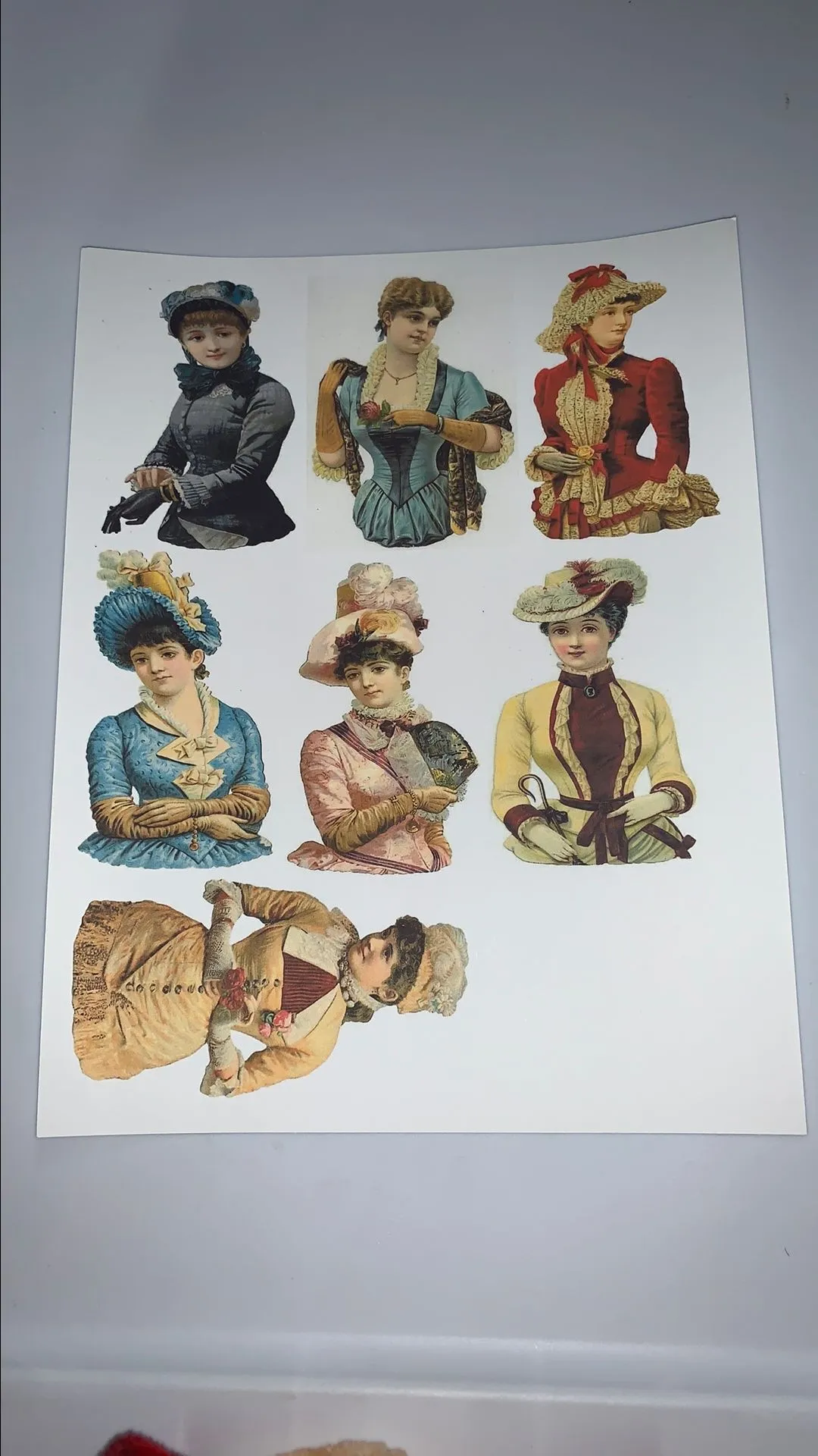 Product image for 1a. Victorian Ladies Printable #31 crafty hoopla