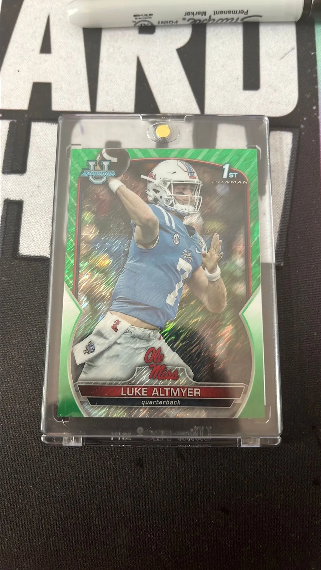 Product image for Bowman Chrome 1st Luke Altmyer /99 QB Illinois