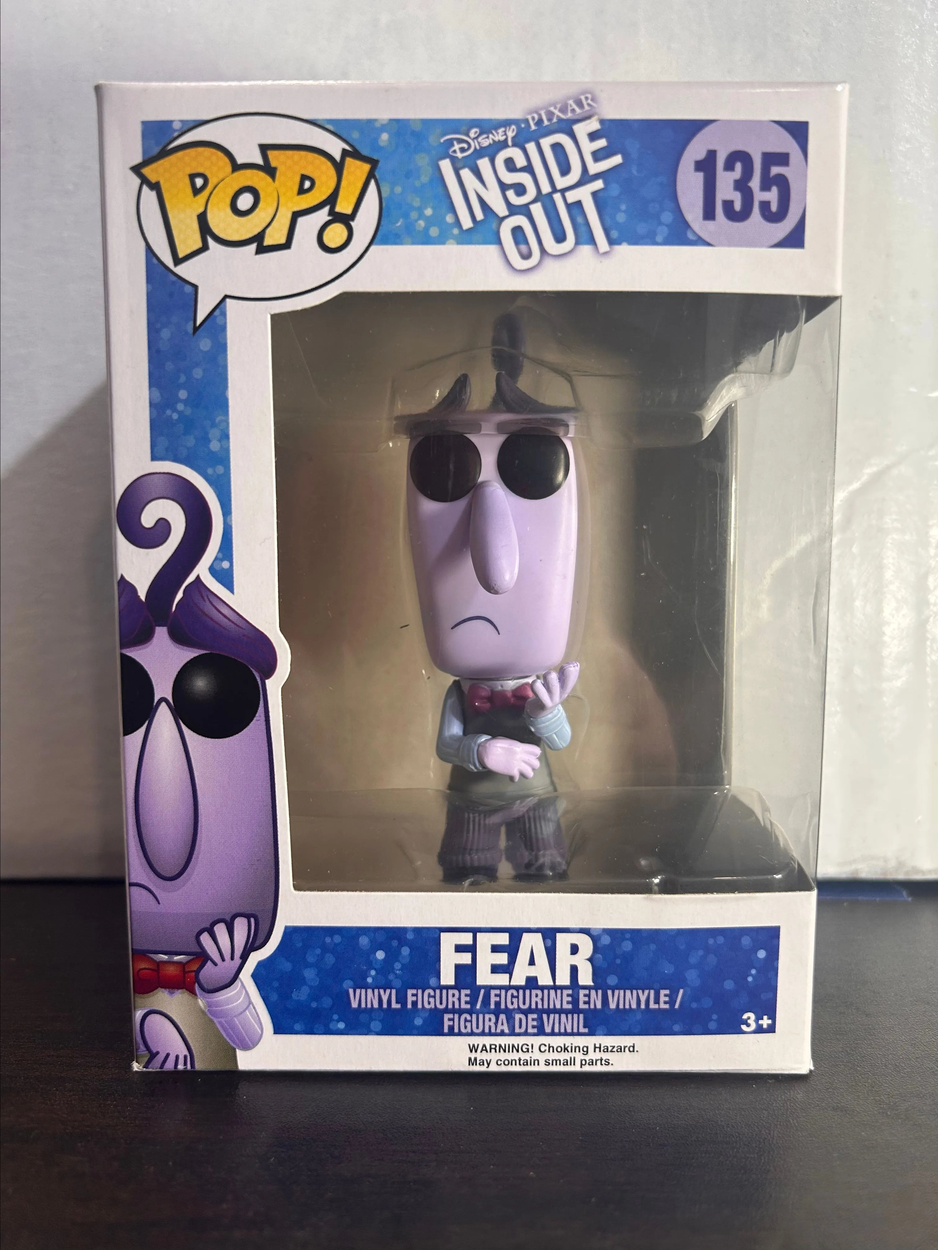 Product image for Fear Inside Out Disney Pixar Vaulted Funko Pop 235 With Protector