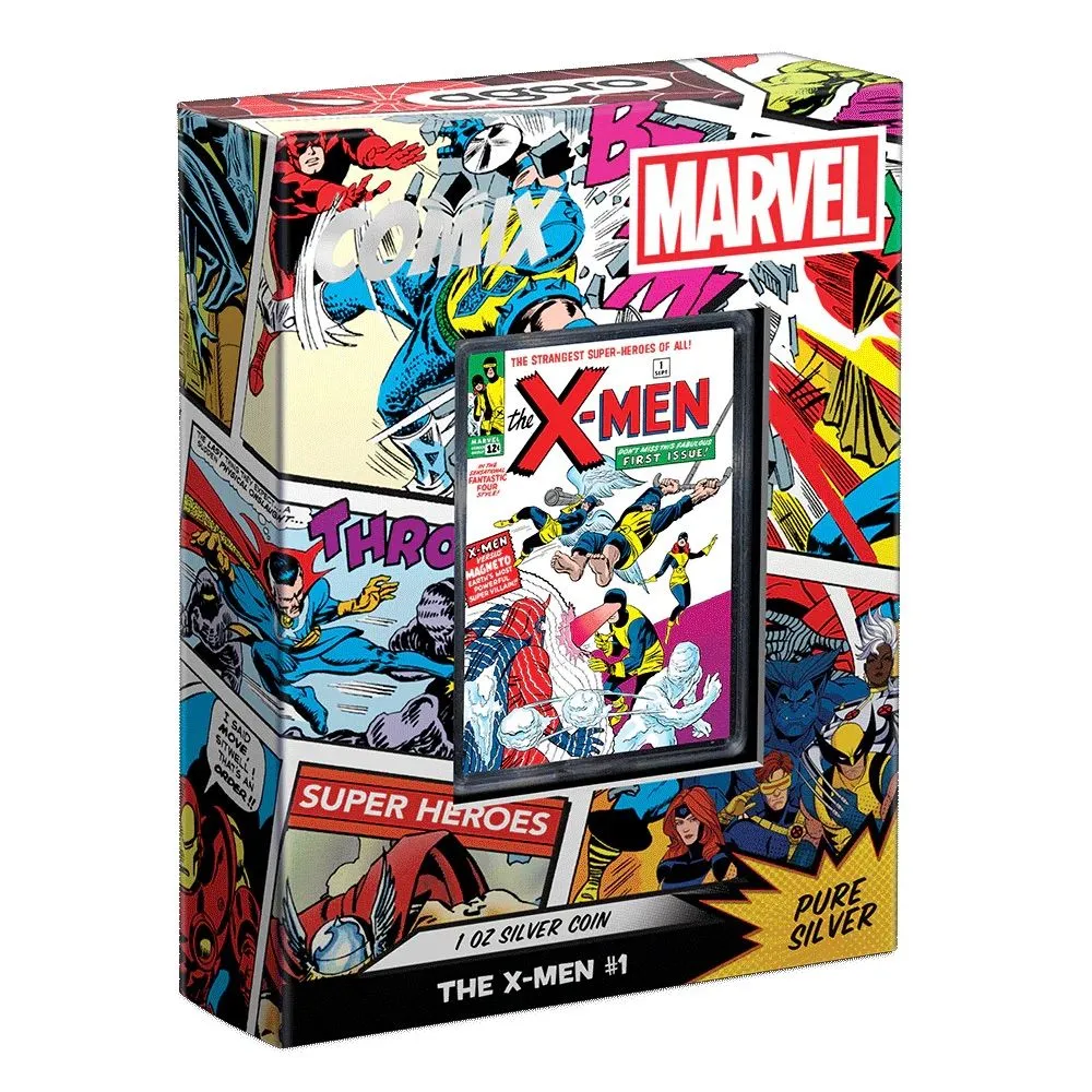 Product image for Marvel COMIX | The X-MEN #1 1oz Silver Coin | New Zealand Mint