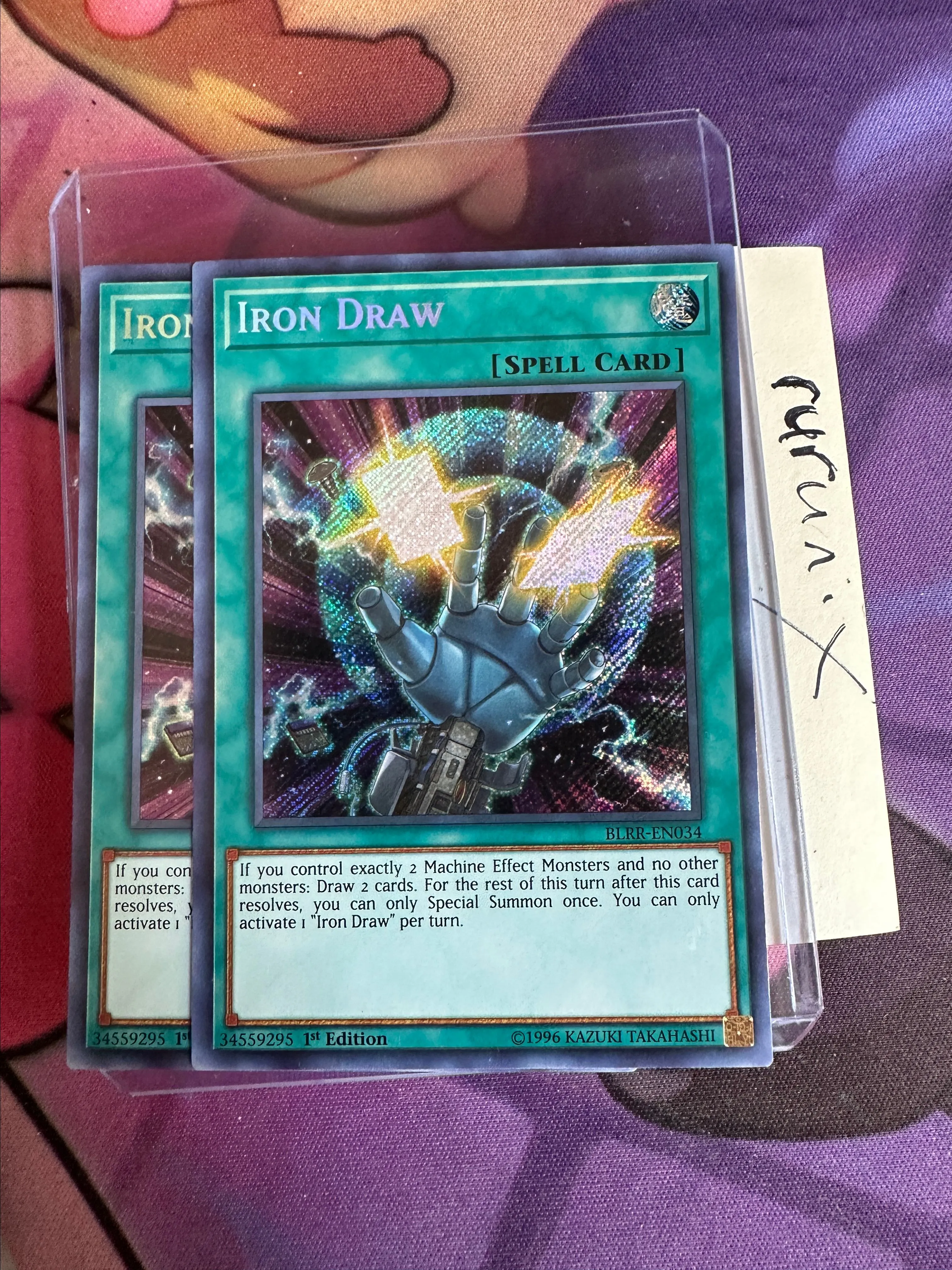 2x Yugioh Iron Draw BLRR-EN034 Secret Rare Battles of Legend: Relentless  Revenge (BLRR)  Whatnot: Shop, Sell, Connect