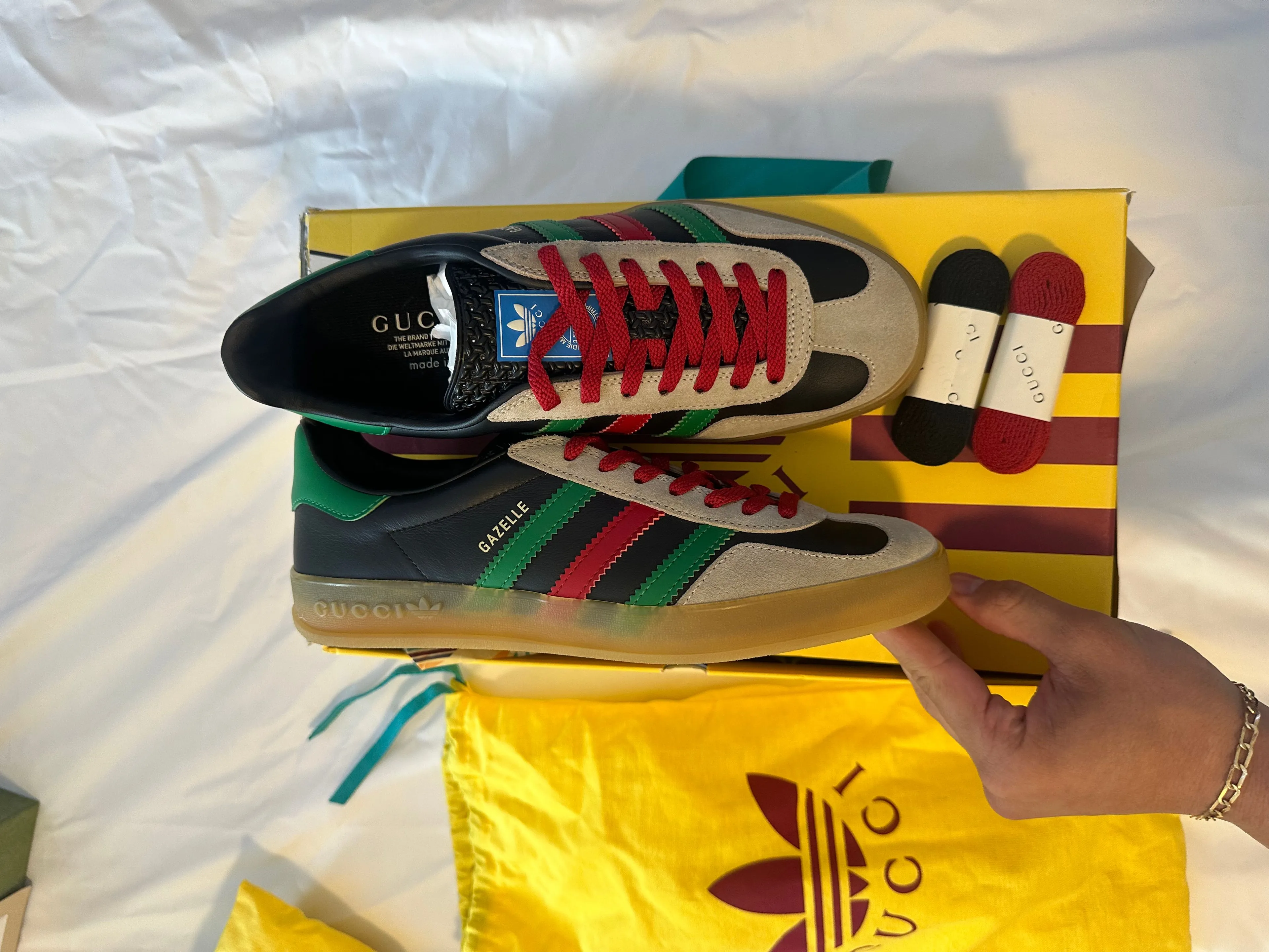 Product image for Gucci x Adidas Black Gazelle Brand New 7+ UK