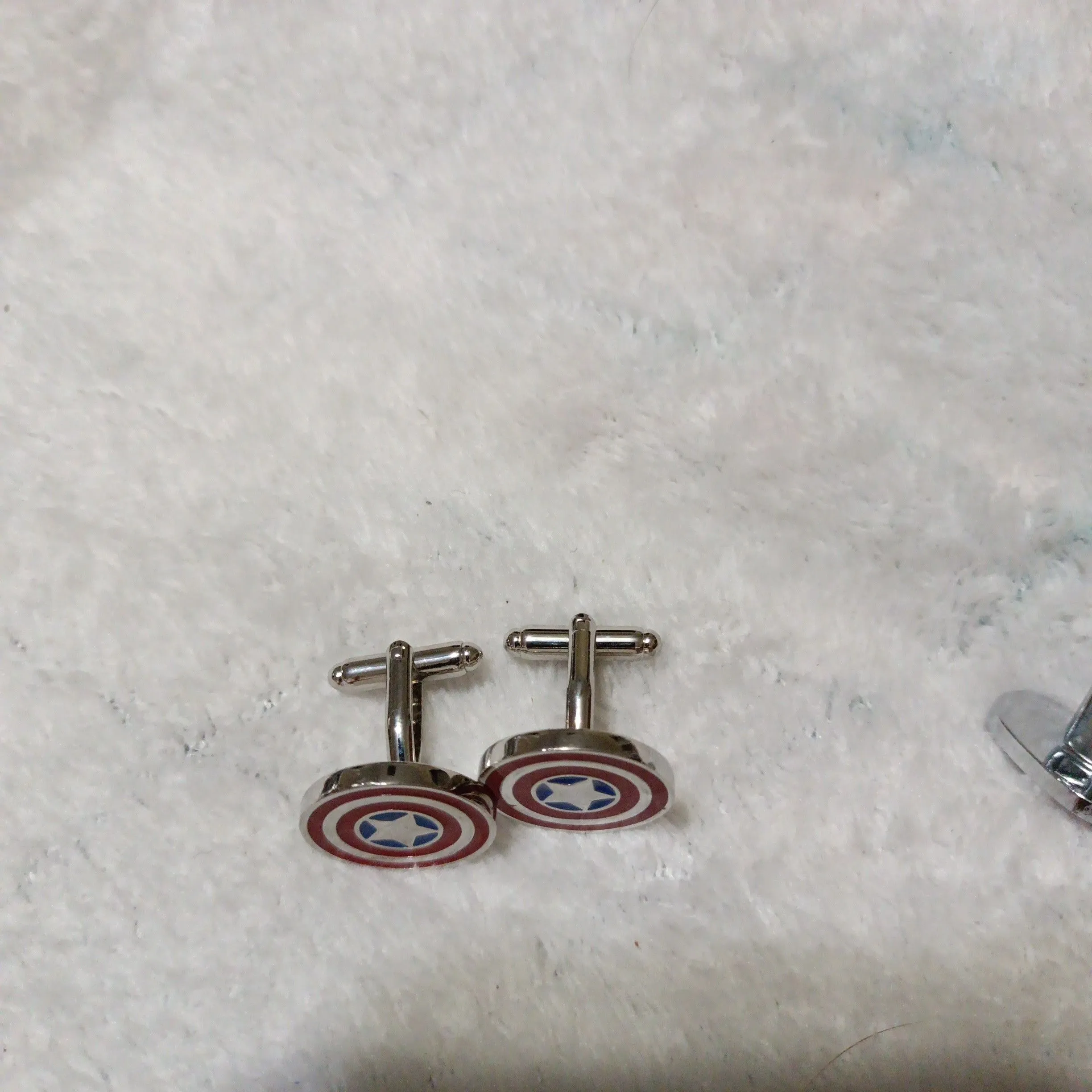 Product image for 5 men DC Cufflinks , Spider-Man, Captain America, ice ,Thor 