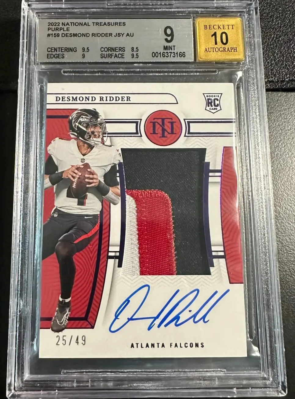 Product image for Desmond Ridder - 2022 National Treasures - RPA - Purple (25/49)
