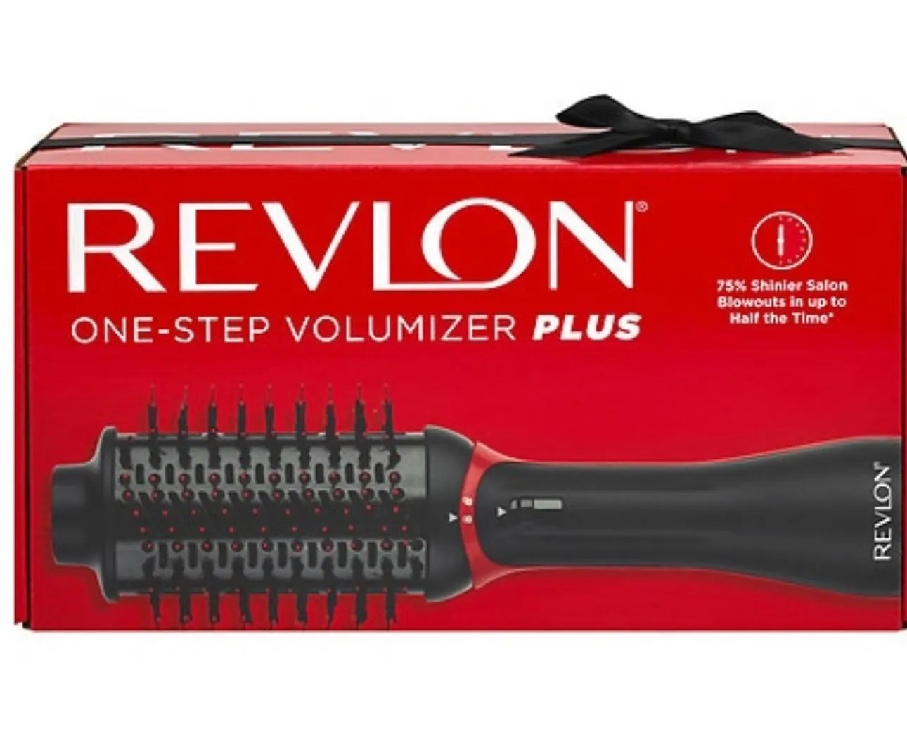 Product image for REVLON One-Step Volumizer PLUS 2.0 Hair Dryer and Hot Air Brush, Black