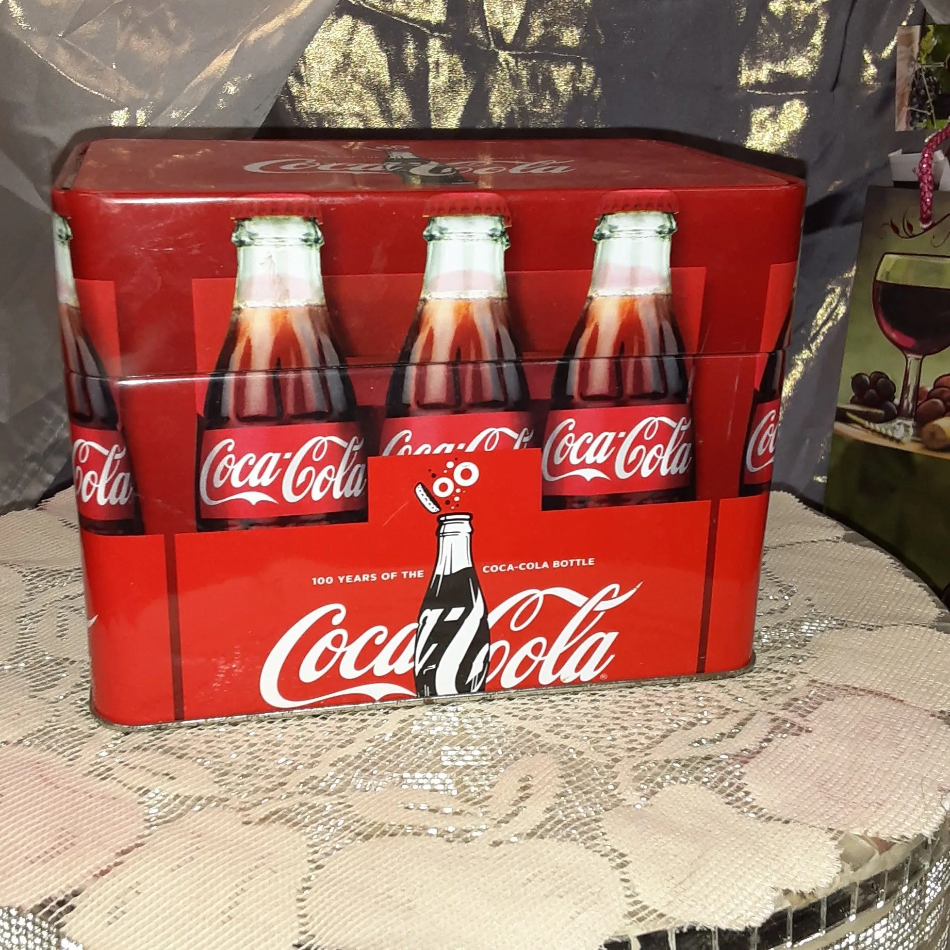 Product image for vintage Coca-Cola recipe box