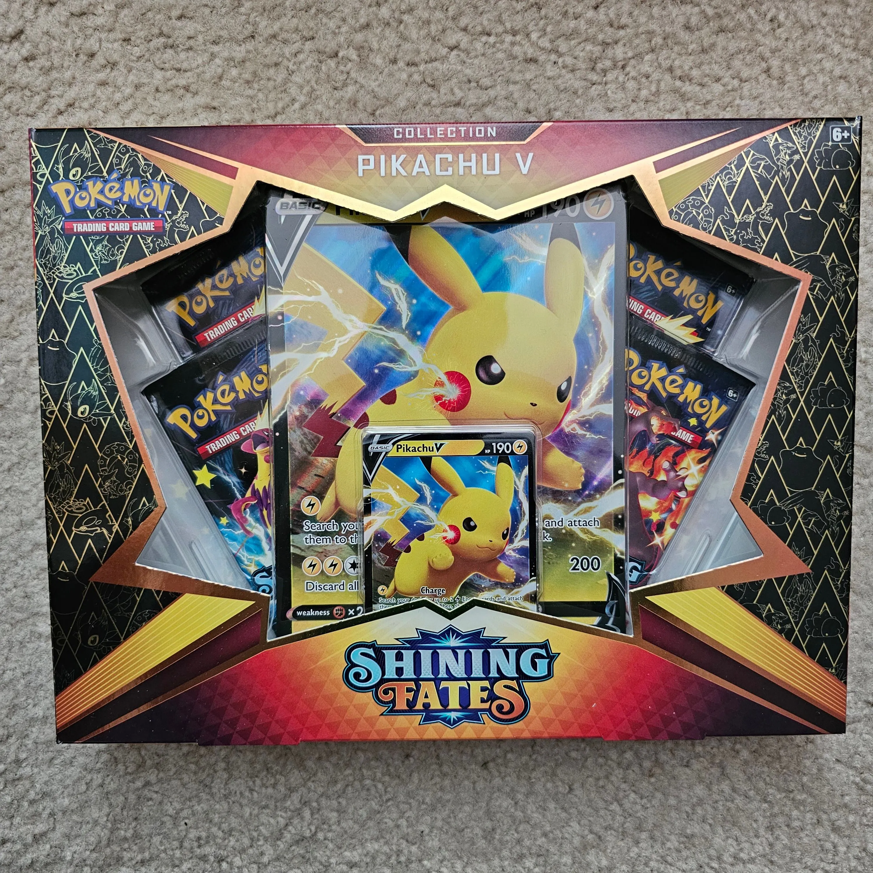 pokemon trading card game shining fates pikachu v box Amazon.com: Pokemon TCG: Shining Fates Collection Pikachu V Box : Toys &  Games main image 1
