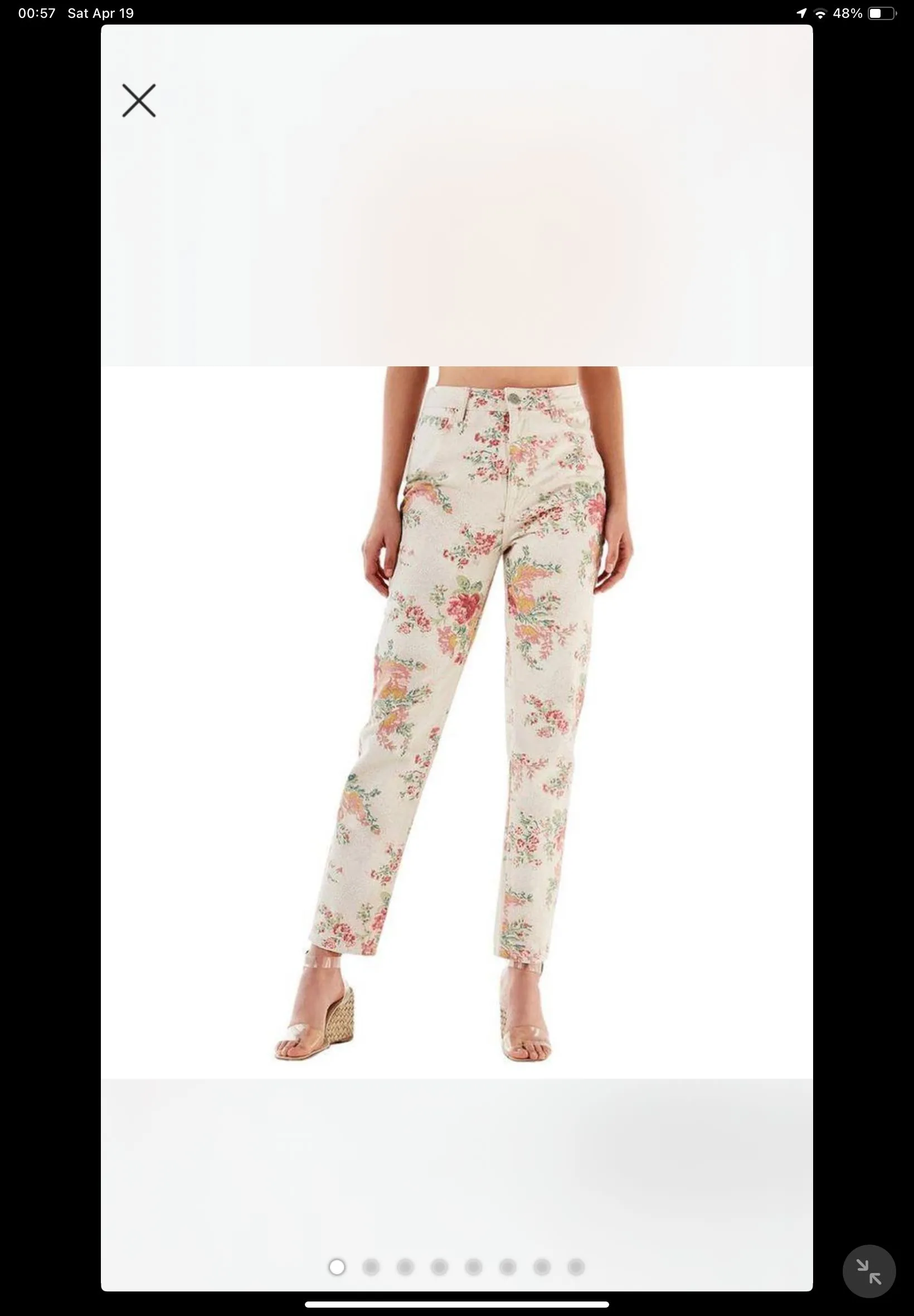Product image for Urban outfitters BDG Floral Jeans