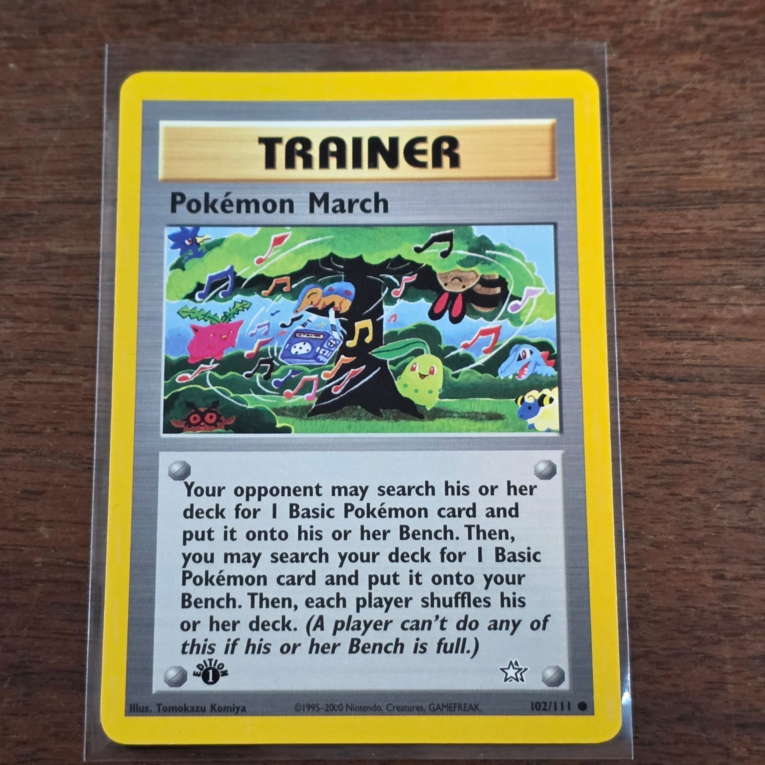 1st Edition Pokemon March 102 /111 Neo Genesis Card 2000 Trainer Card   Whatnot: Shop, Sell, Connect
