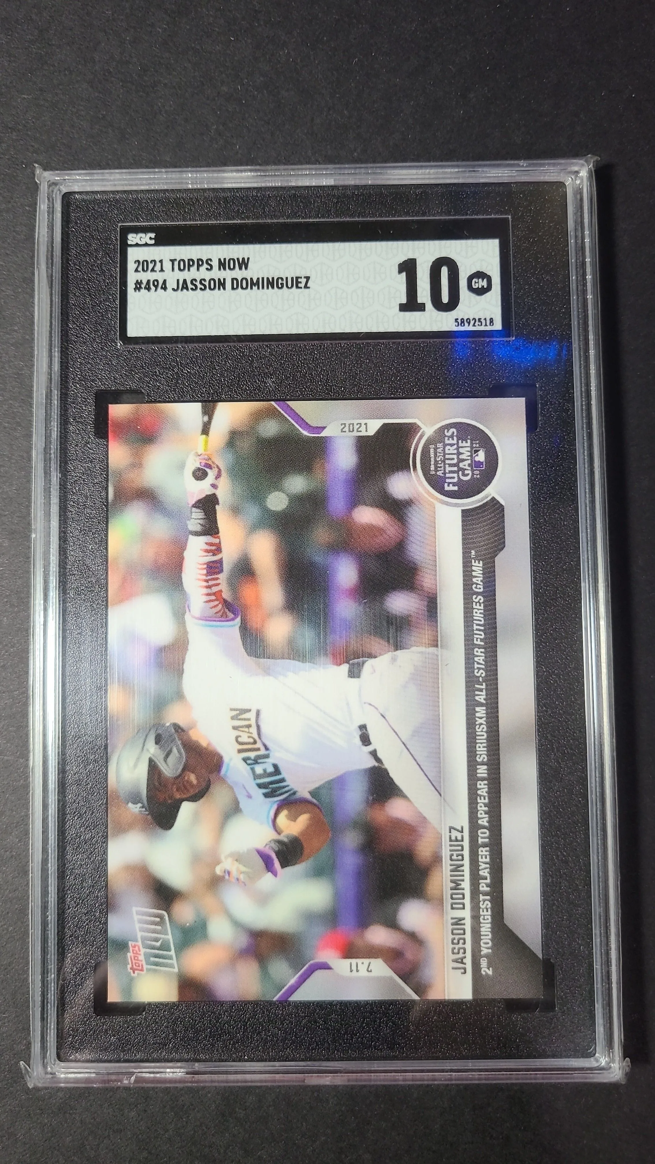 Product image for Jasson Dominguez Topps Now SGC 10