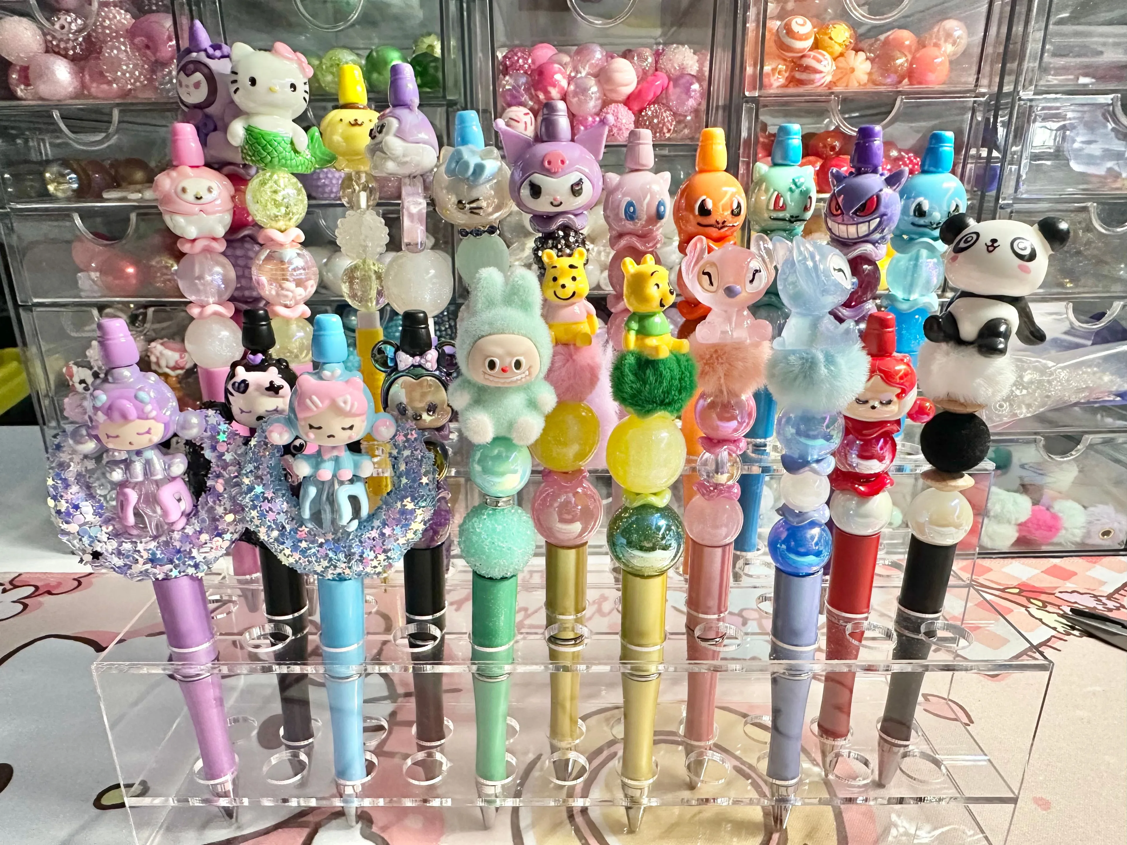 Product image for Pick TWO Premade Figure Beaded Pens