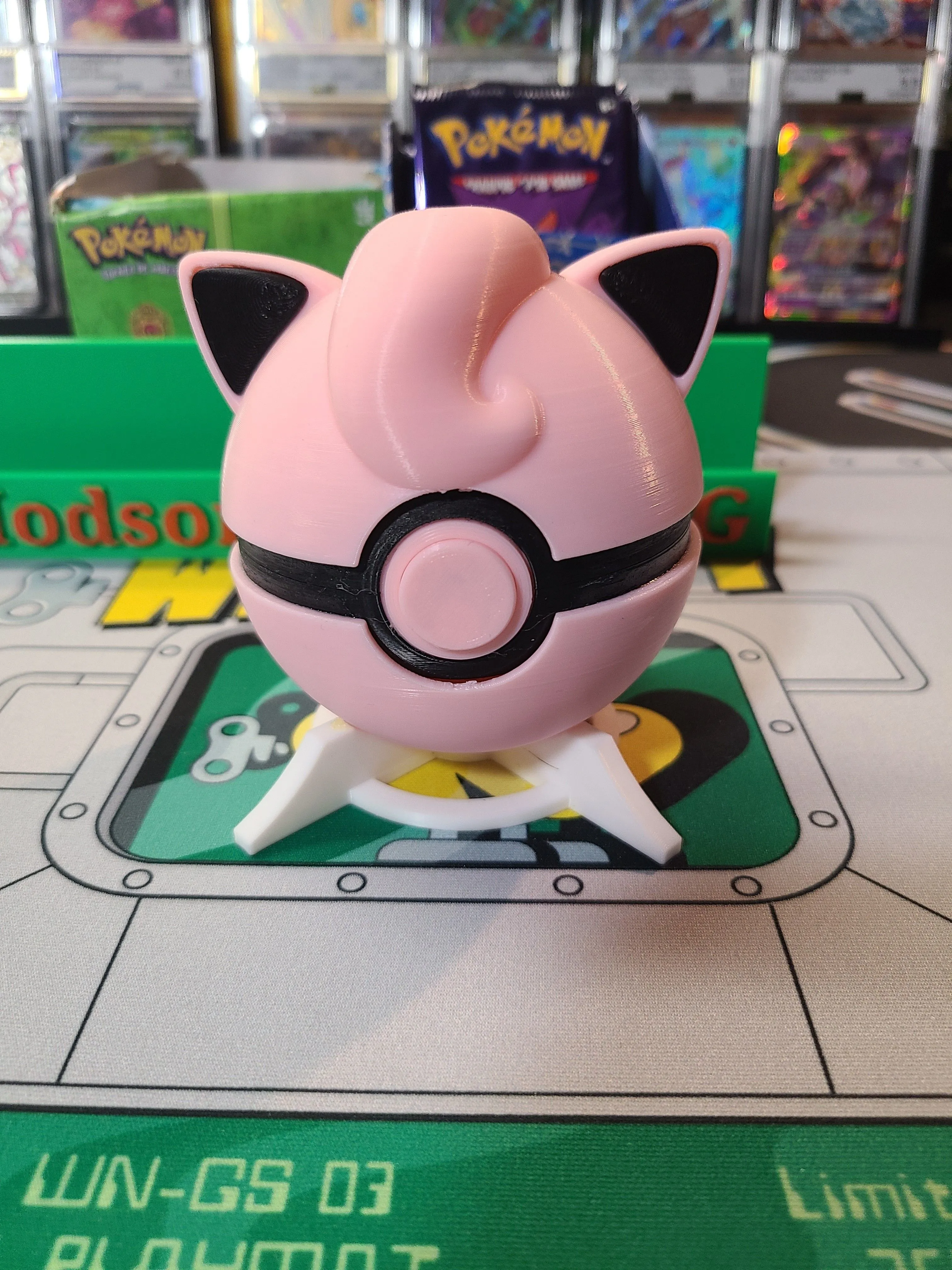 Product image for 3D Printed Jigglypuff Themed Pokeball