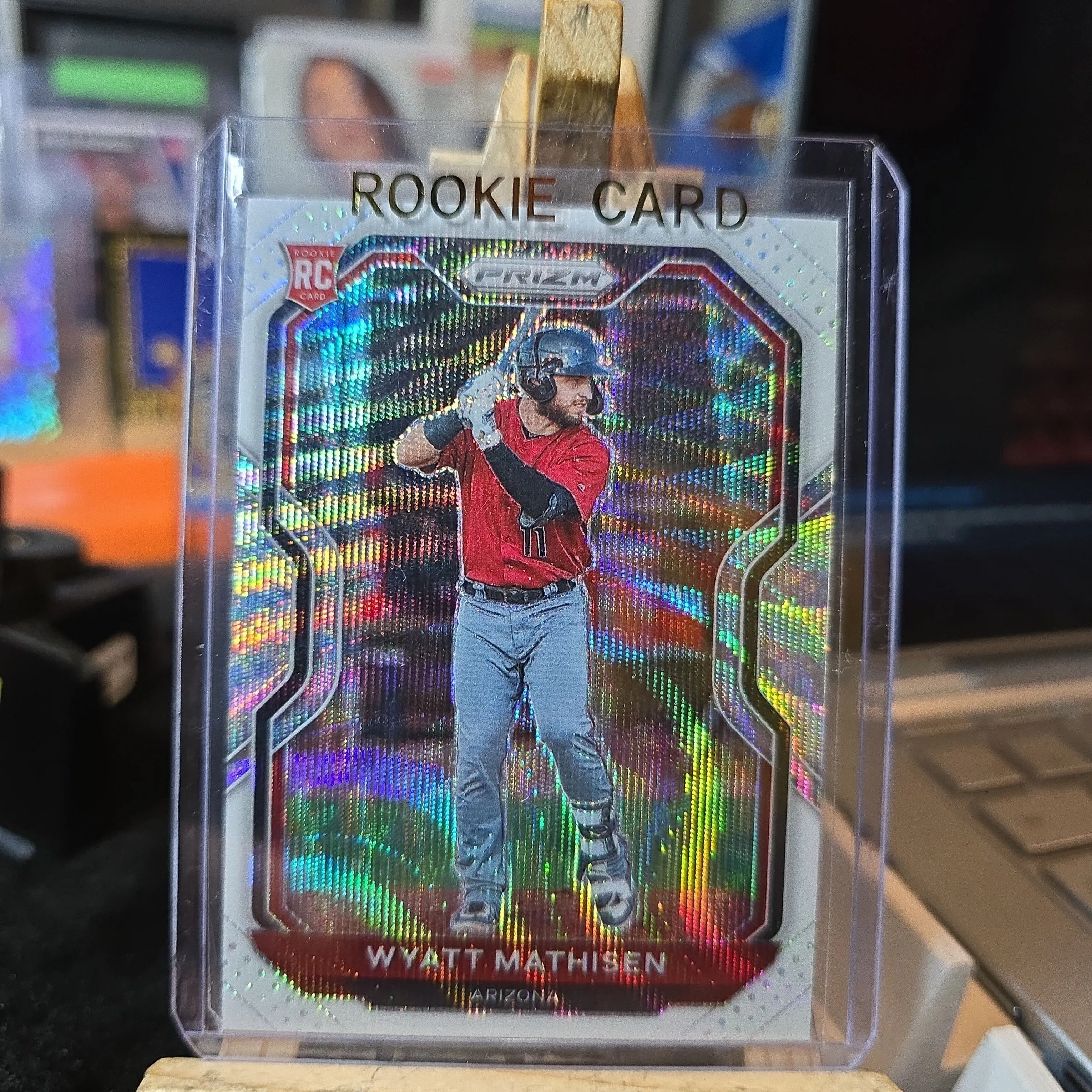 Product image for 2021 panini white prizm WYATT MATHISEN RC