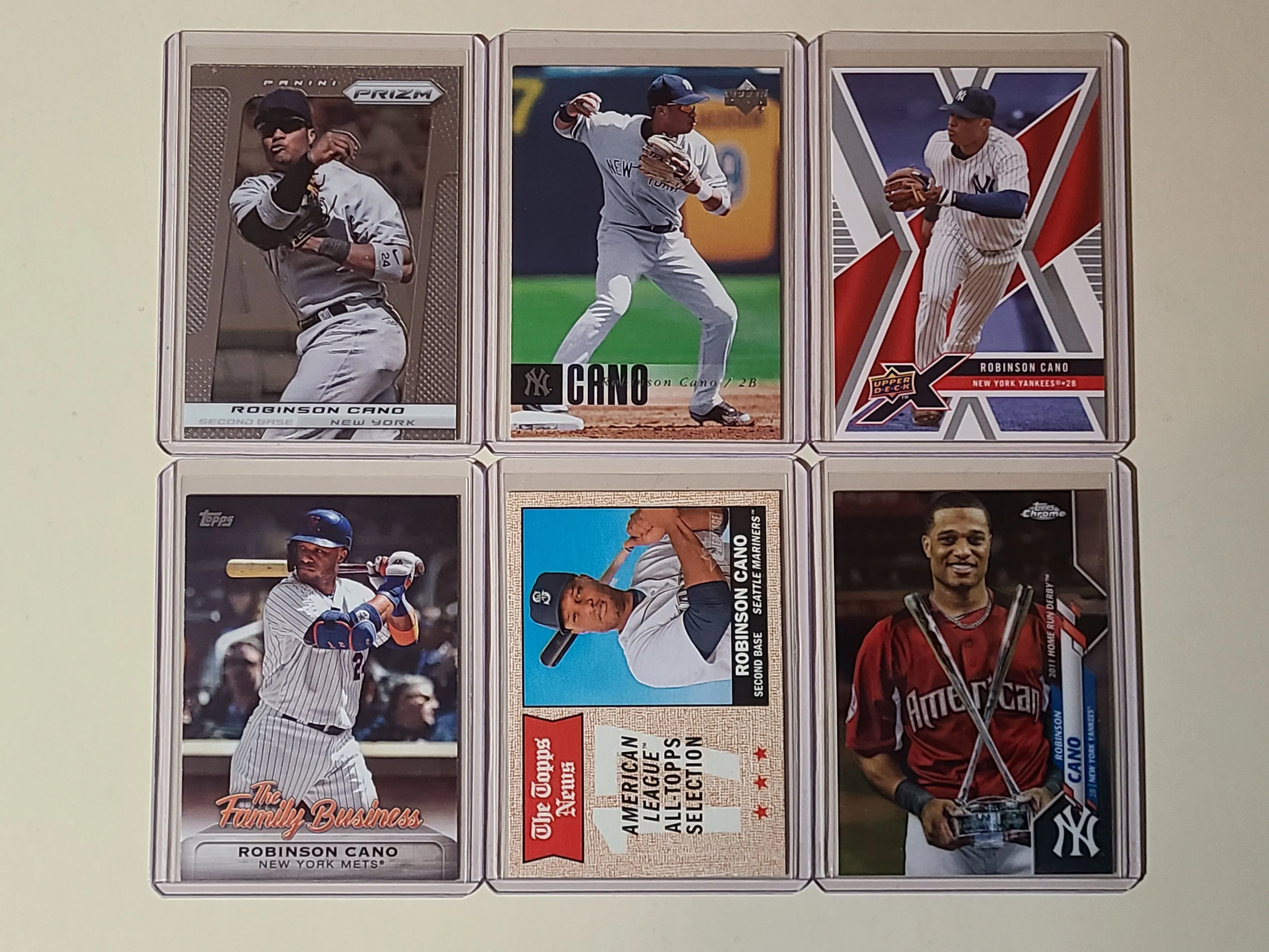 Product image for Robinson Cano 6 Baseball Card Lot