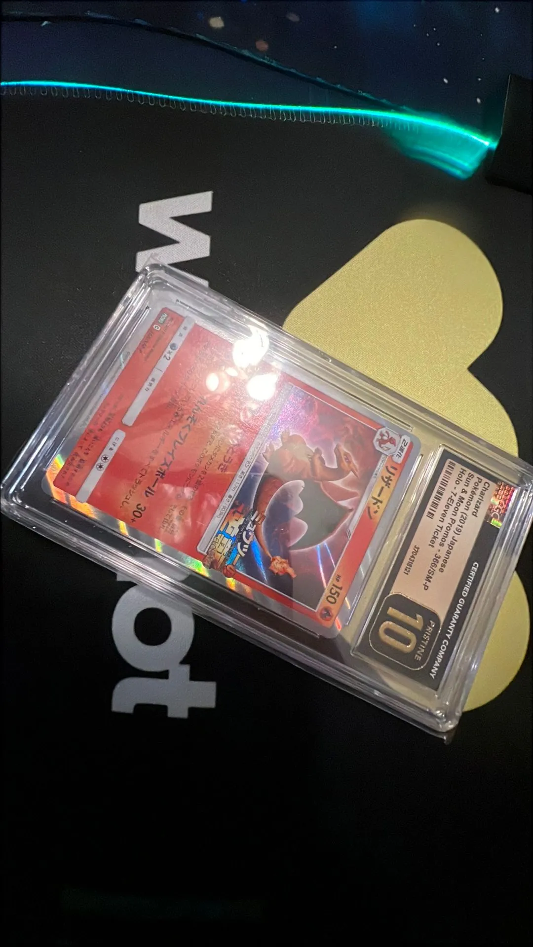 Product image for CGC Pristine 10- Charizard 7-Eleven Ticket Sun and Moon Promos 2019 Japanese