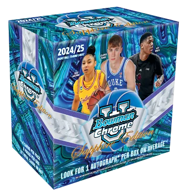 Product image for 2024-25 Bowman University Chrome Basketball Sapphire Edition Box