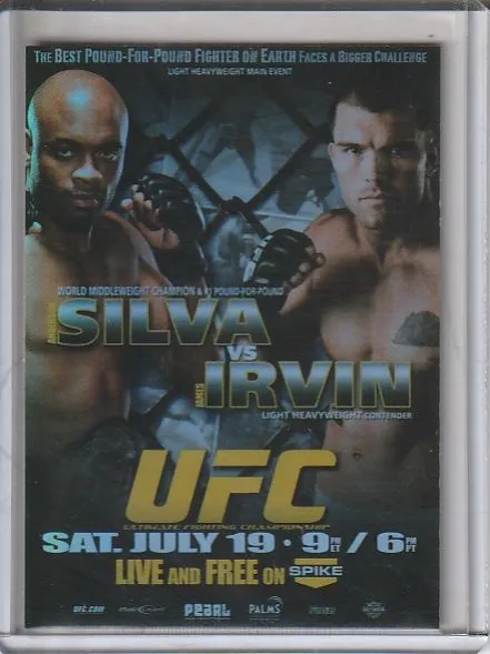 Product image for Topps UFC Fight Poster UFC Fight NIght 14 #FPR-UFN14 (Anderson Silva LHW Debut)