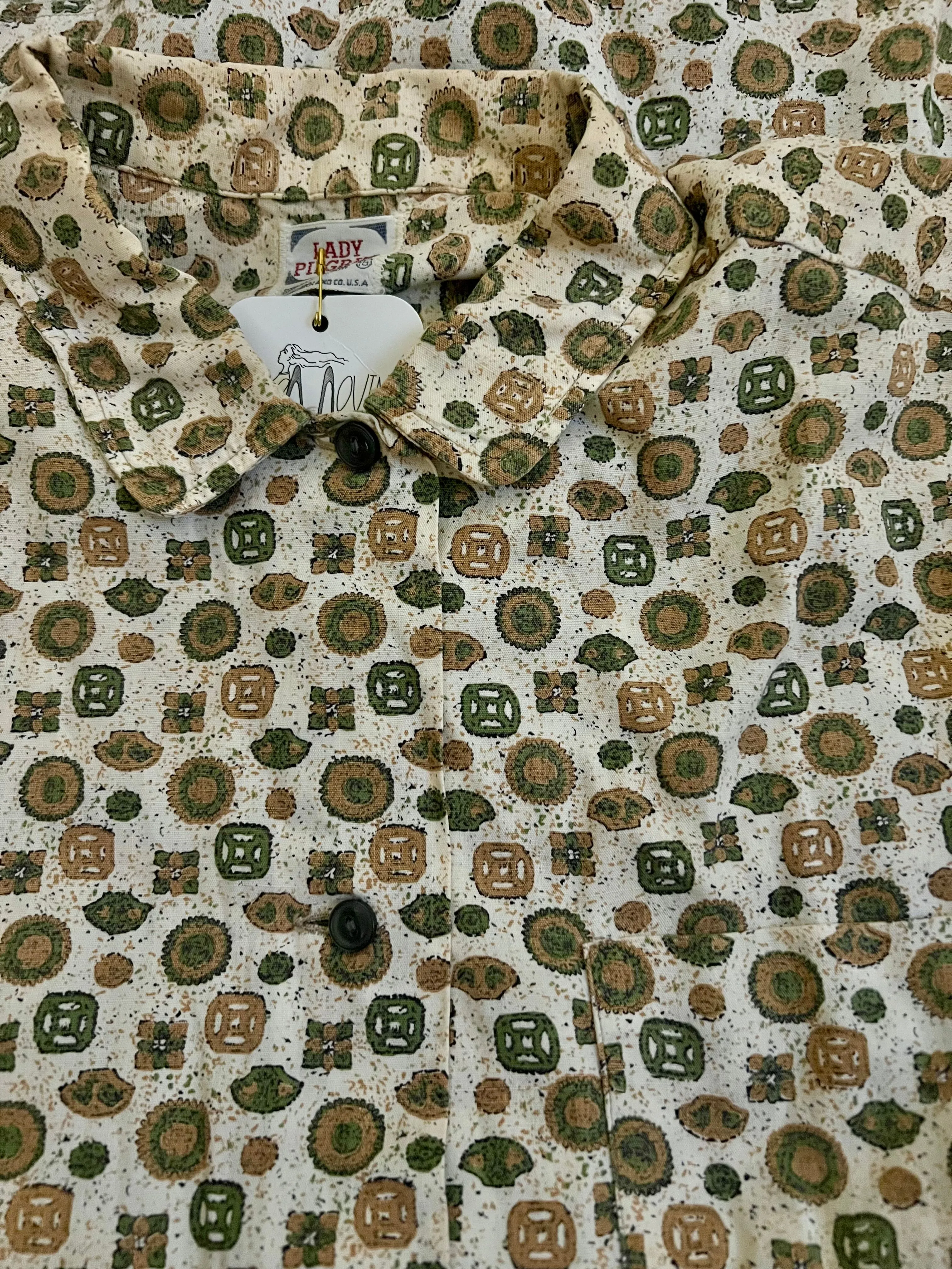 Product image for 081. 1950s cotton buttonup/b40/L23