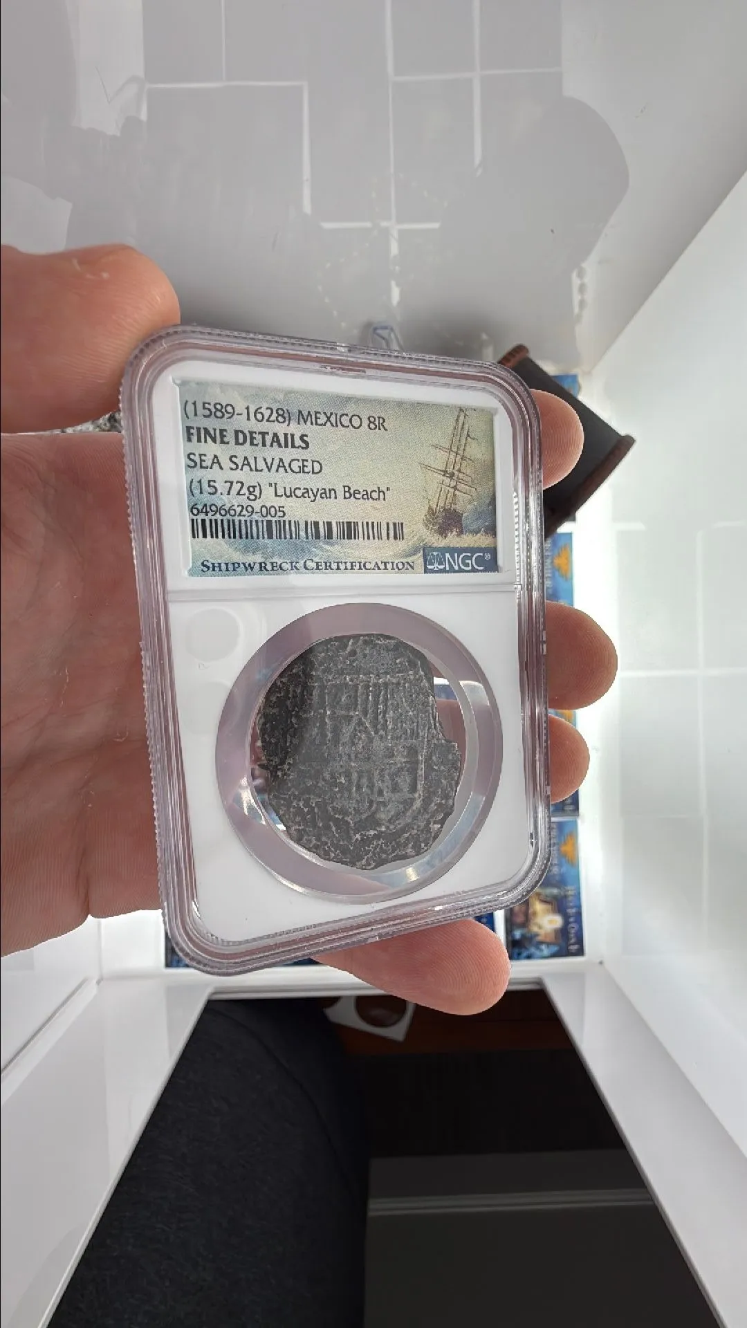 Product image for 17th Century SPANISH SHIPWRECK 8 Reales