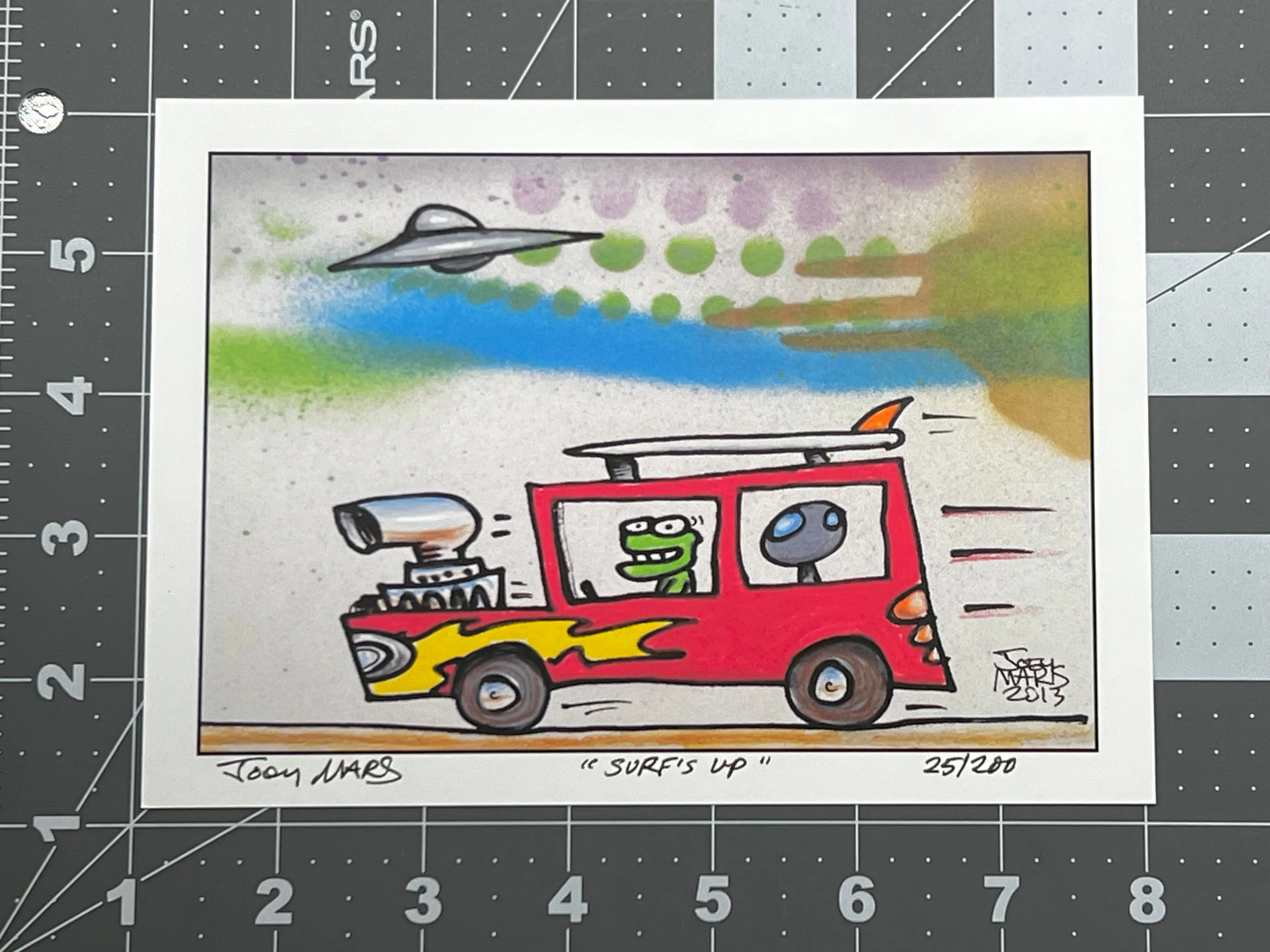 Product image for 009 Surf’s Up limited edition print by Joey Mars