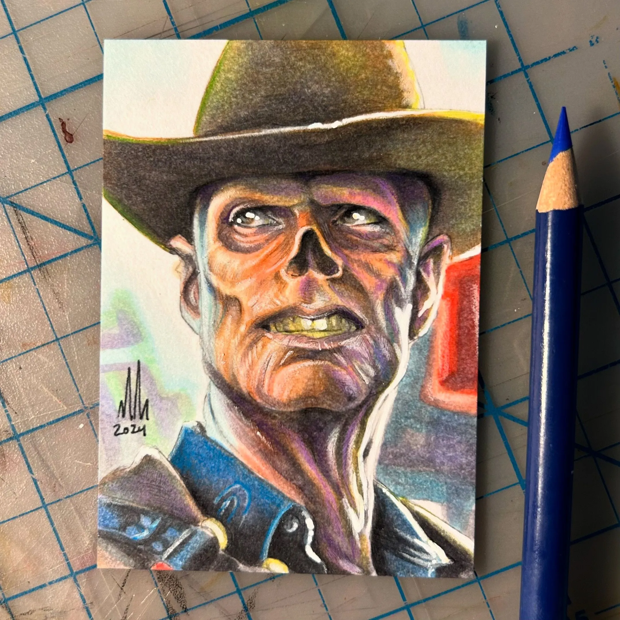 Product image for Fallout- The Ghoul - Original Hand Drawn Sketch Card