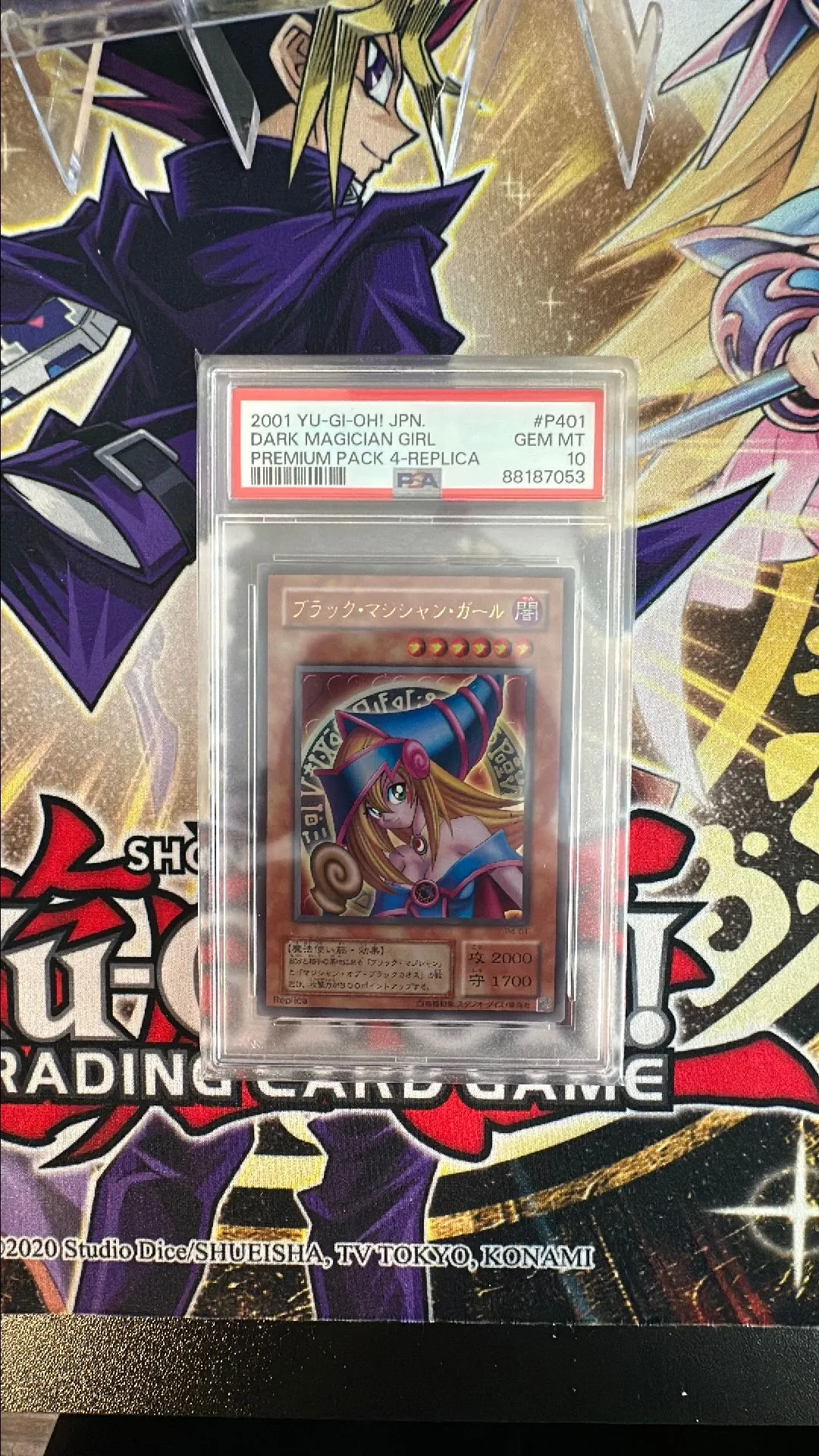Product image for 2001 Yu-Gi-Oh! Dark Magician Girl PSA GEM MT 10