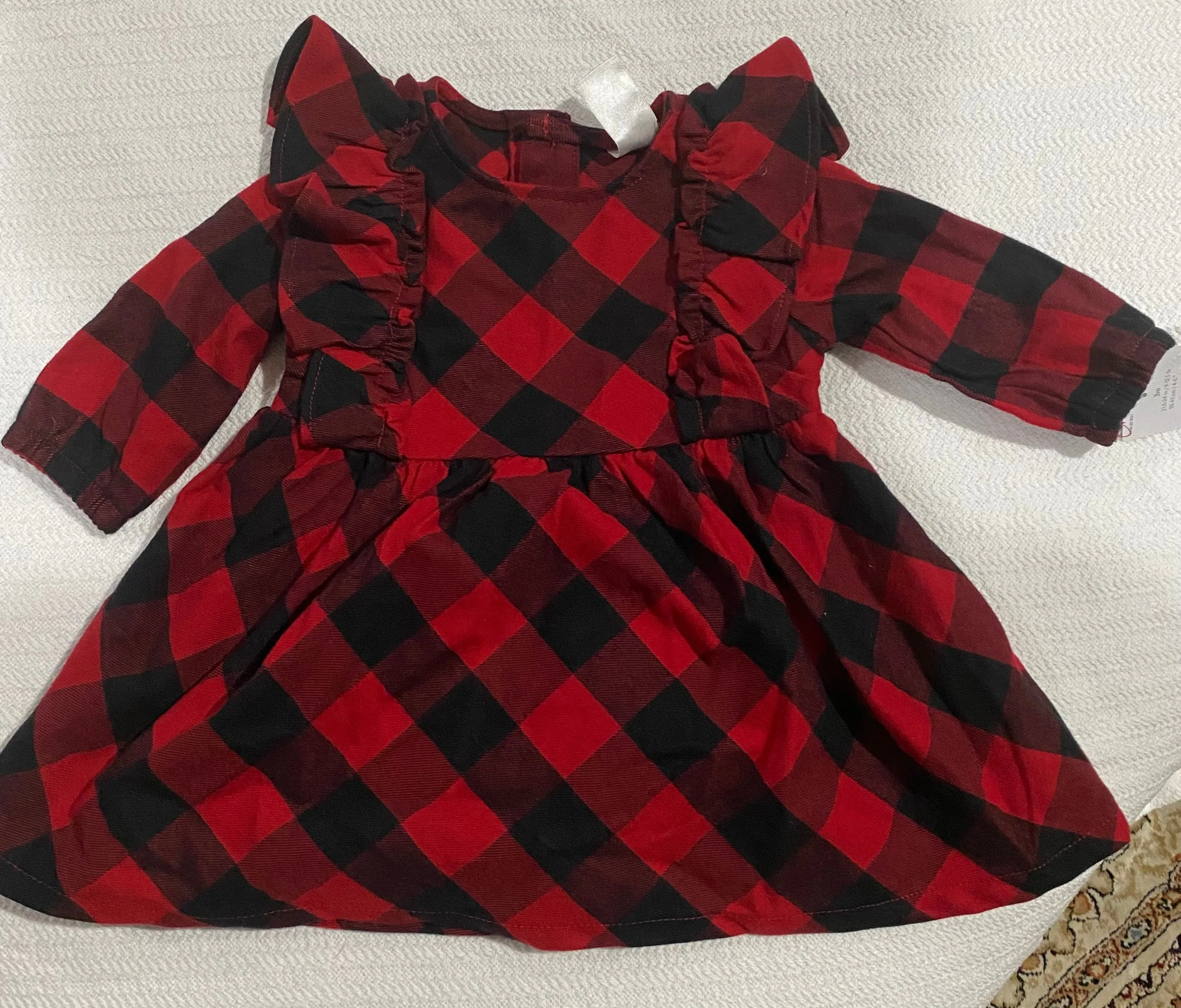 Carter's Plaid Ruffle Dress & Bloomers Baby 3 Months NWT Red Black Holiday  Part  Whatnot: Shop, Sell, Connect