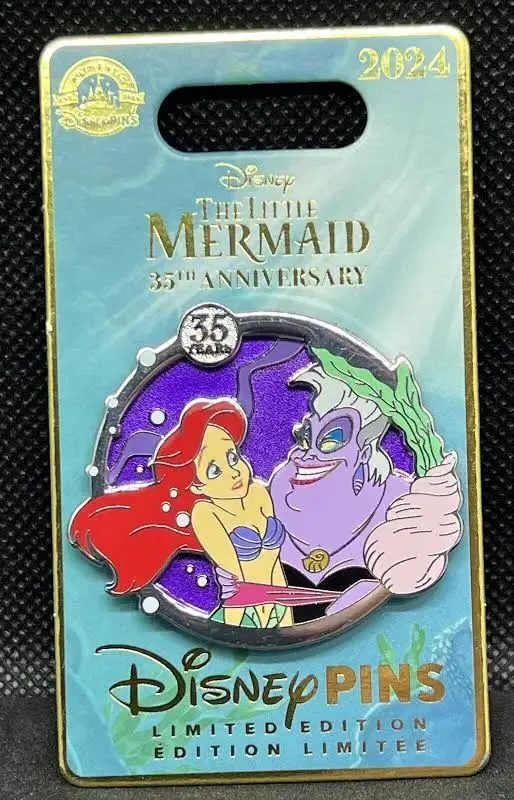 Product image for Ariel & Ursula Little Mermaid 35th Anniversary Pin