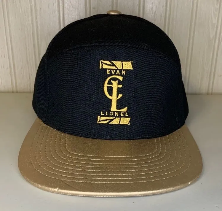 Product image for Actor Comedian Evan Lionel Black And Gold Snap Back One Size Fits All Hat/Cap