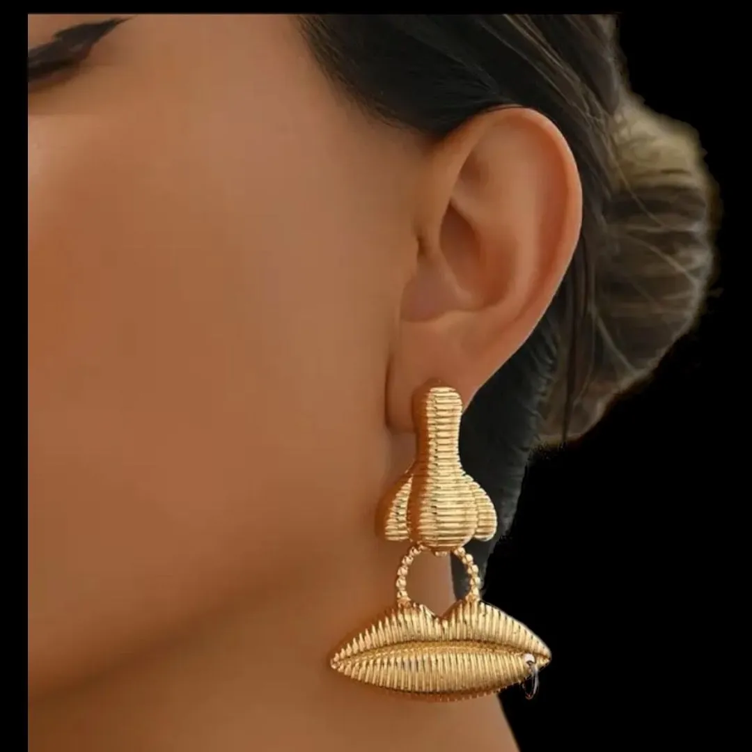 Product image for Nose Mouth Pierced Earrings
