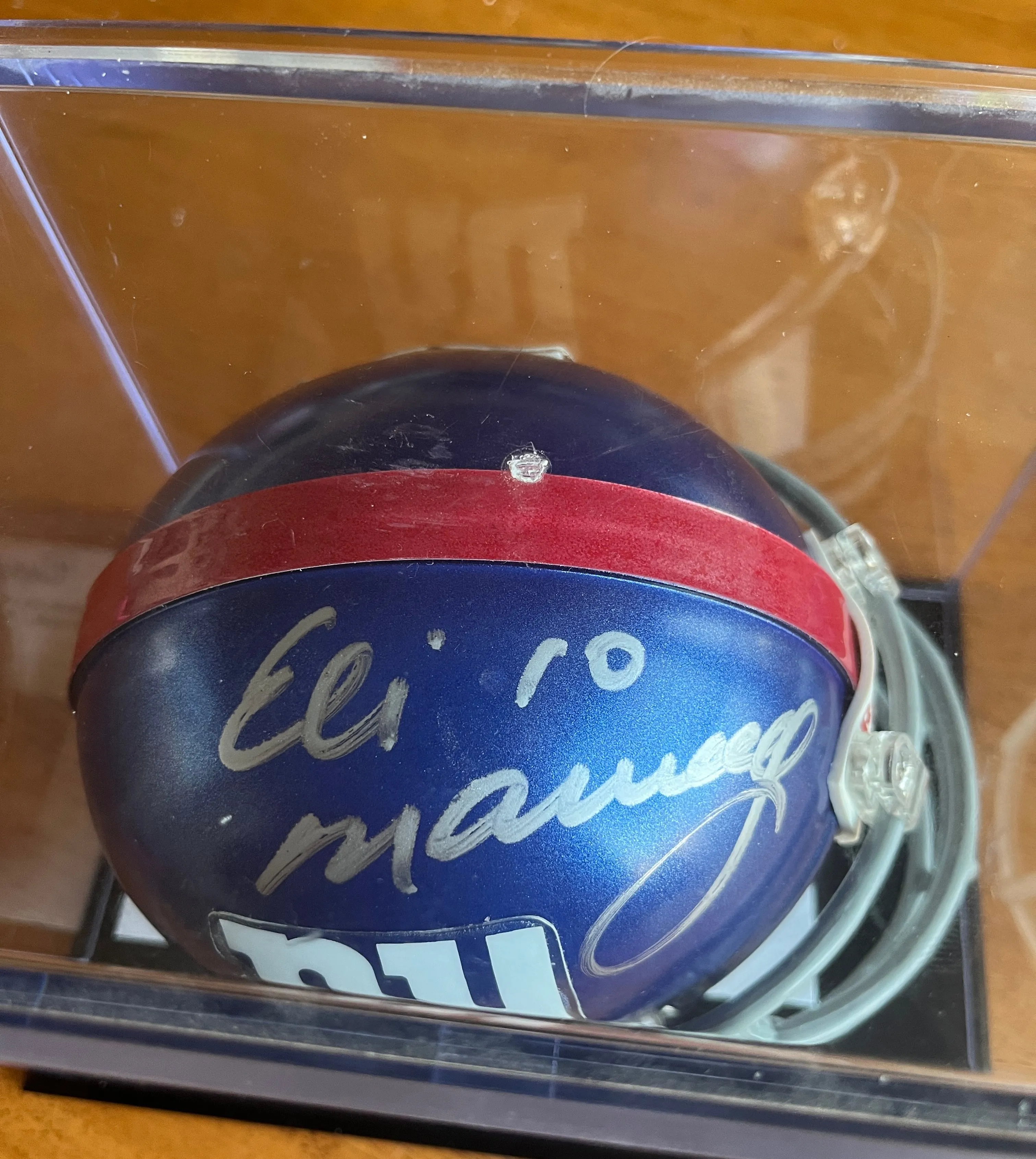Product image for Eli Manning Autographed Mini Helmet