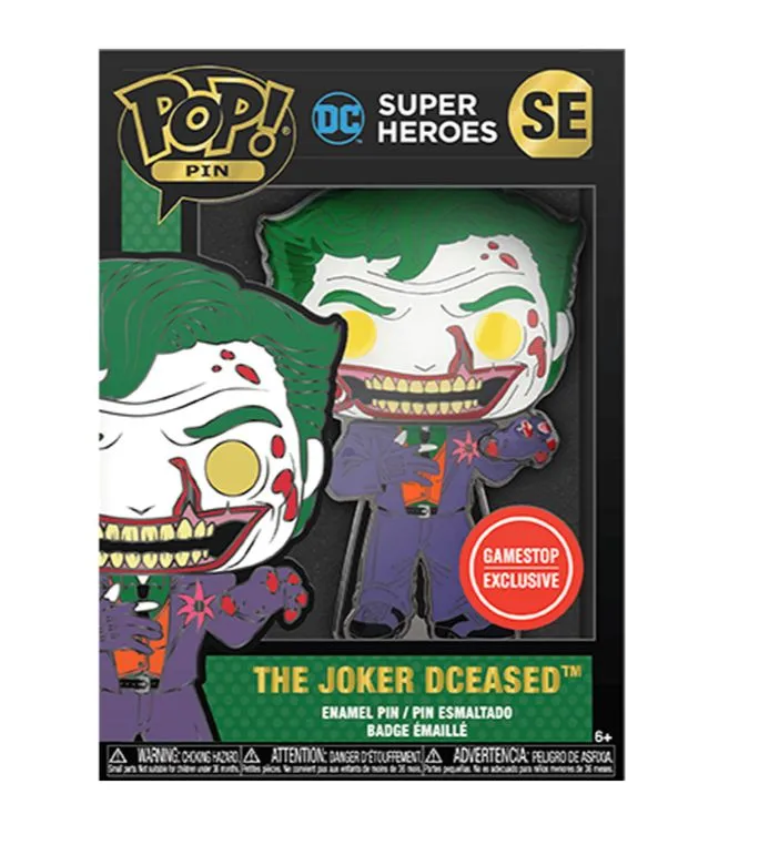 Product image for Funko Pop Pin! DC Super Heroes- The Joker Dceased- GameStop Exclusive