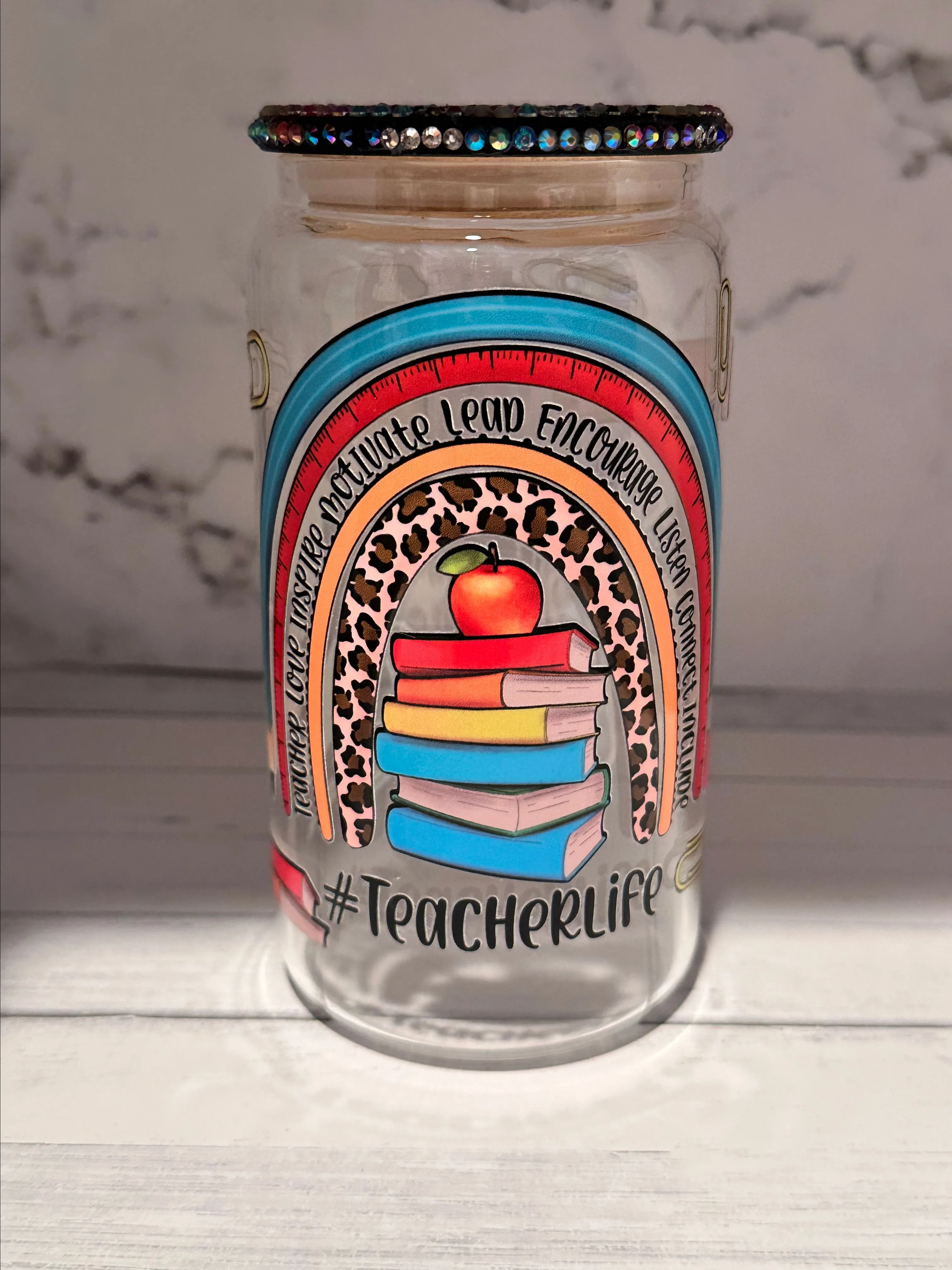 Product image for 16oz Libby Glass Teacher life
