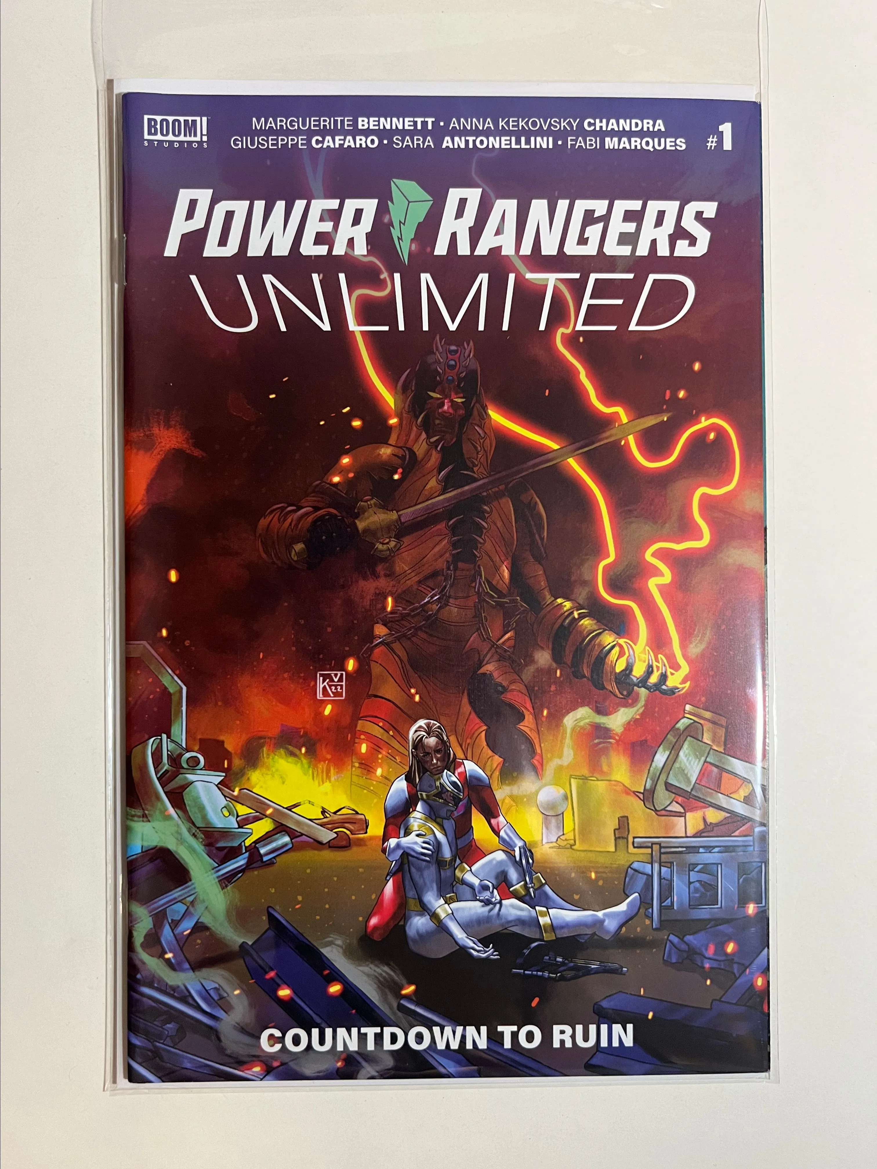 Product image for ⭐️ Power Rangers Unlimited - Countdown to Ruin (2022) #1 Cover A Keyla Valerio Cover Boom Studios VF/NM