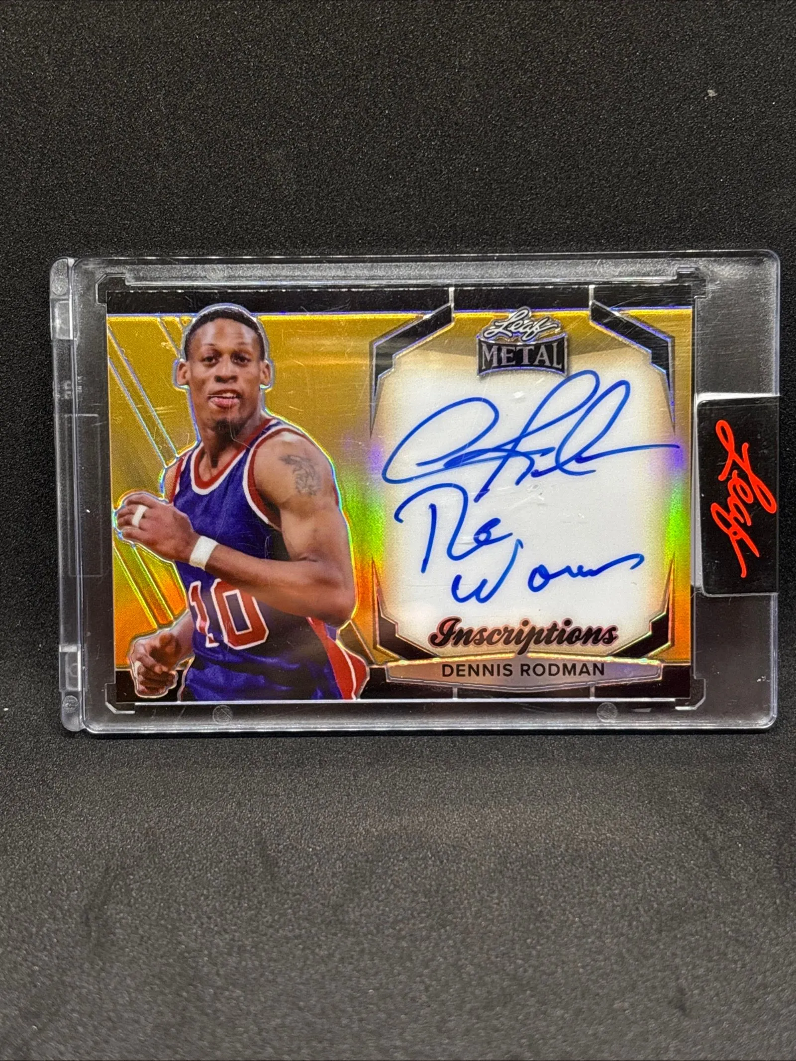 Product image for Dennis Rodman Gold Auto