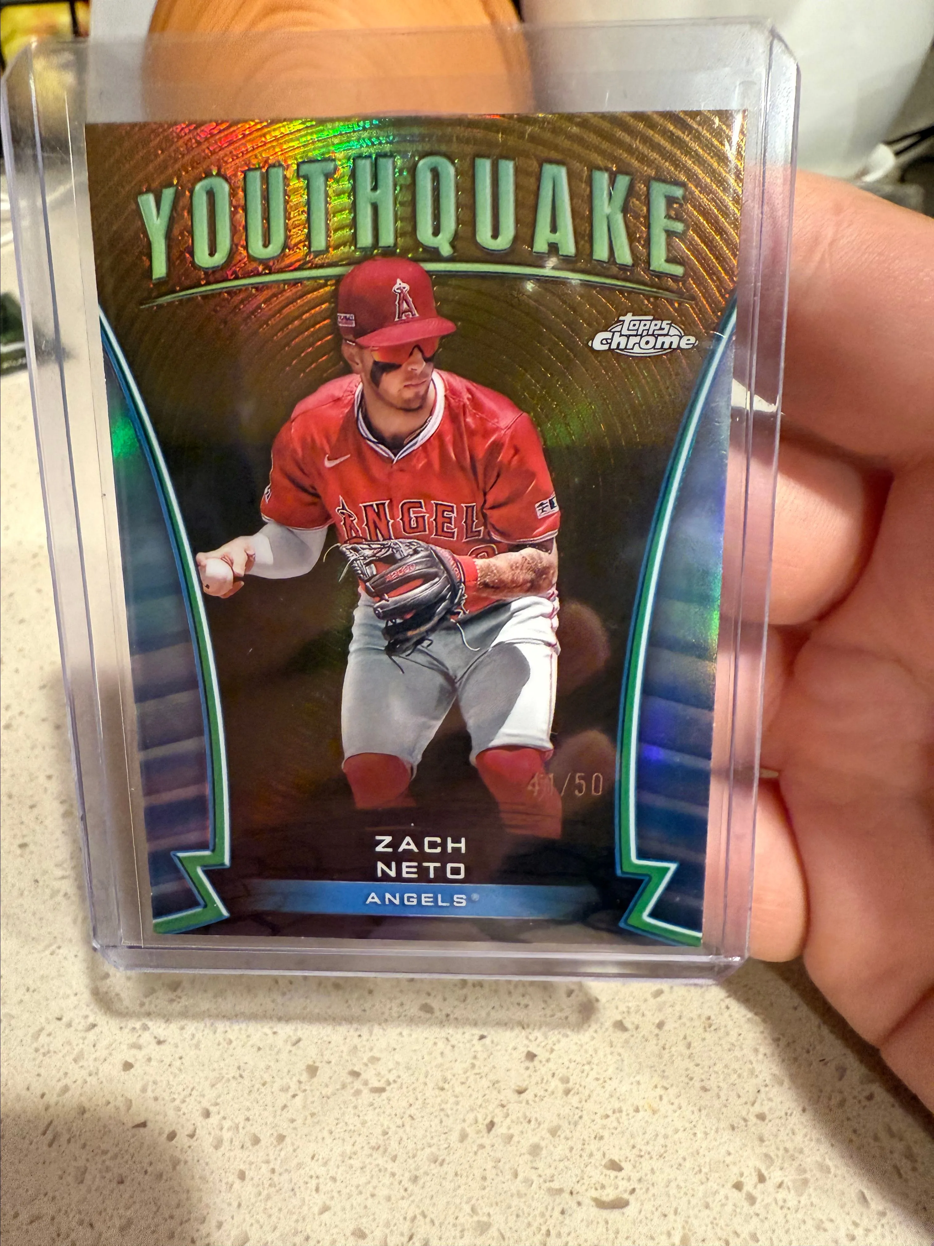 Product image for Zach Neto youthquake gold topps chrome